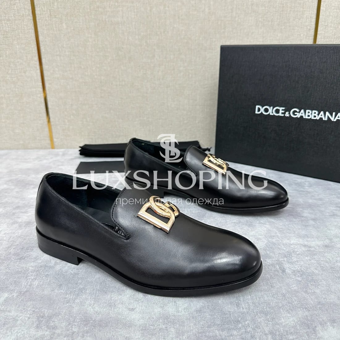 Лоферы Dolce &amp; Gabbana кожанные черные m4 - фото 3