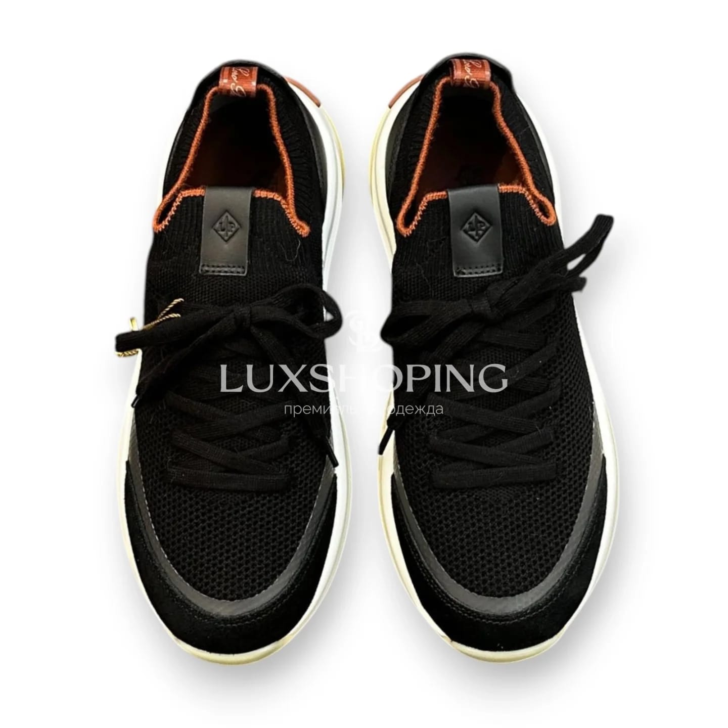 Чёрные кроссовки Loro Piana 410 Walk Wish