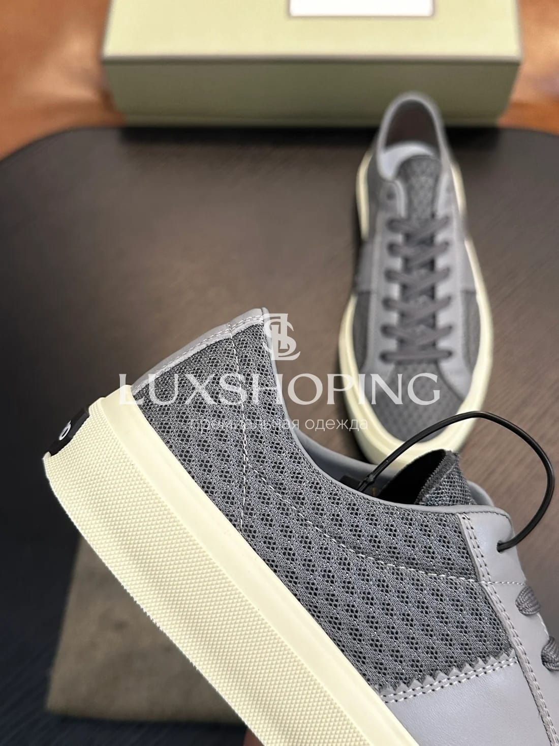 Кеды Tom Ford Cambridge серые - фото 5