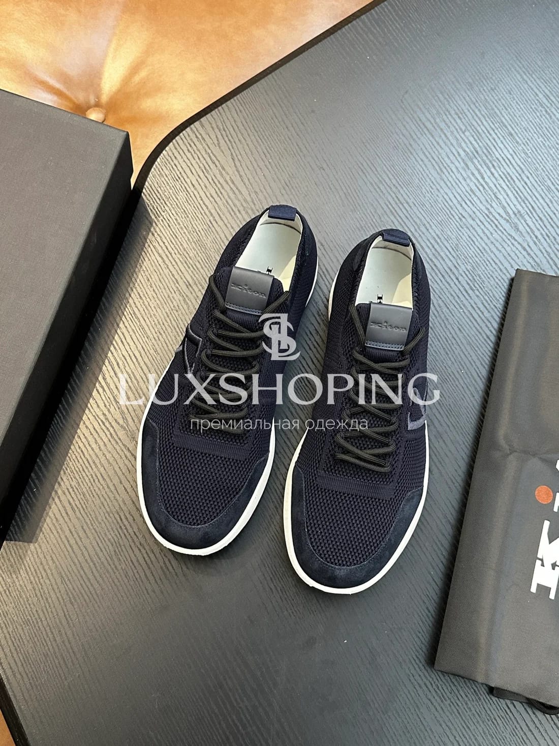 Синие кроссовки Kiton Mesh - фото 2