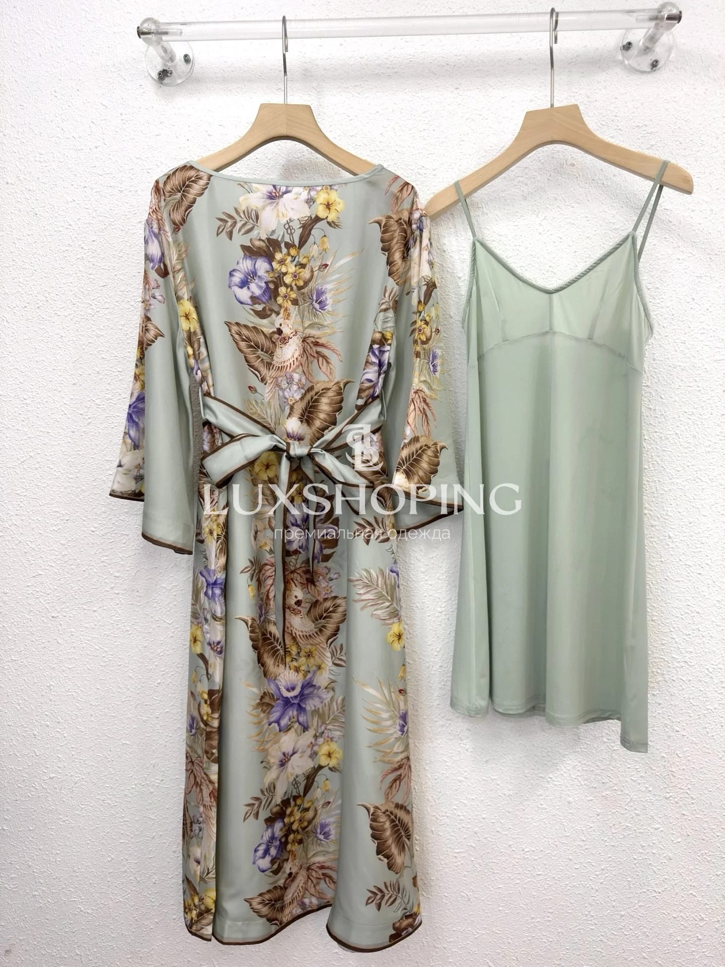 Zimmermann Платье-туника из шелка Coco в цвете Sage Multi Floral - фото 5