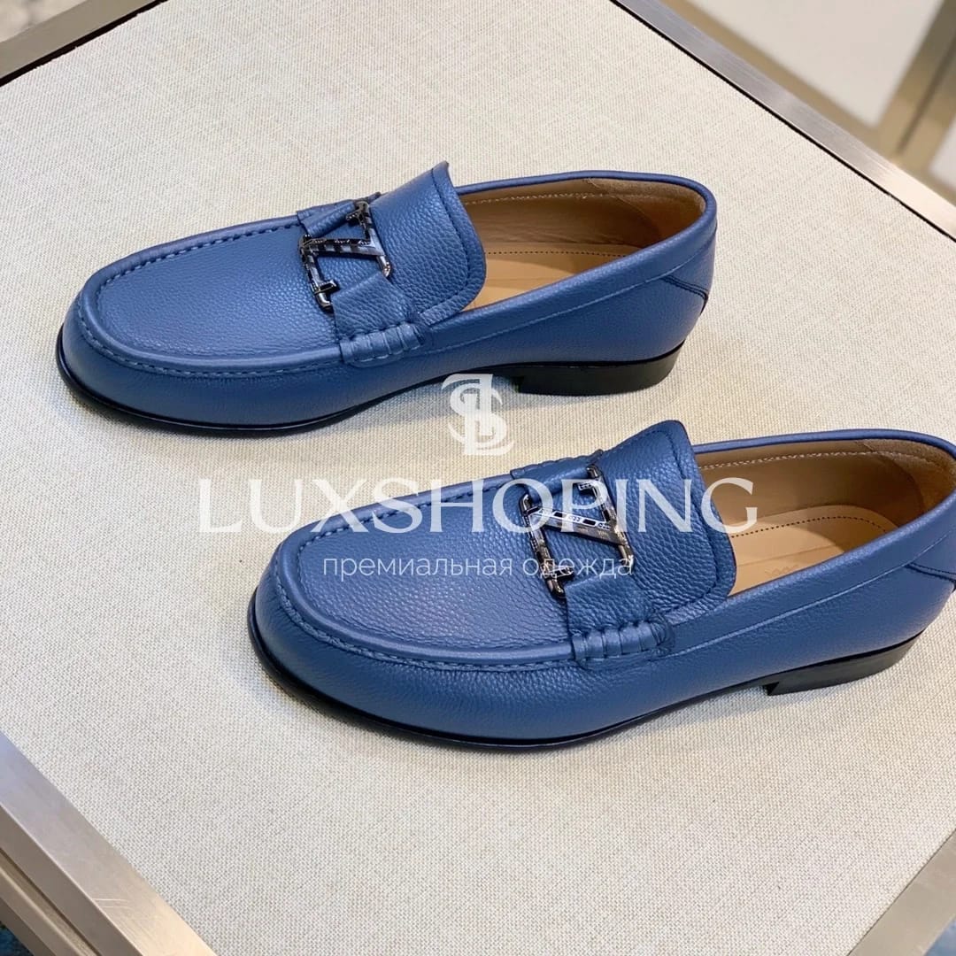 Синие мокасины Zegna - фото 3