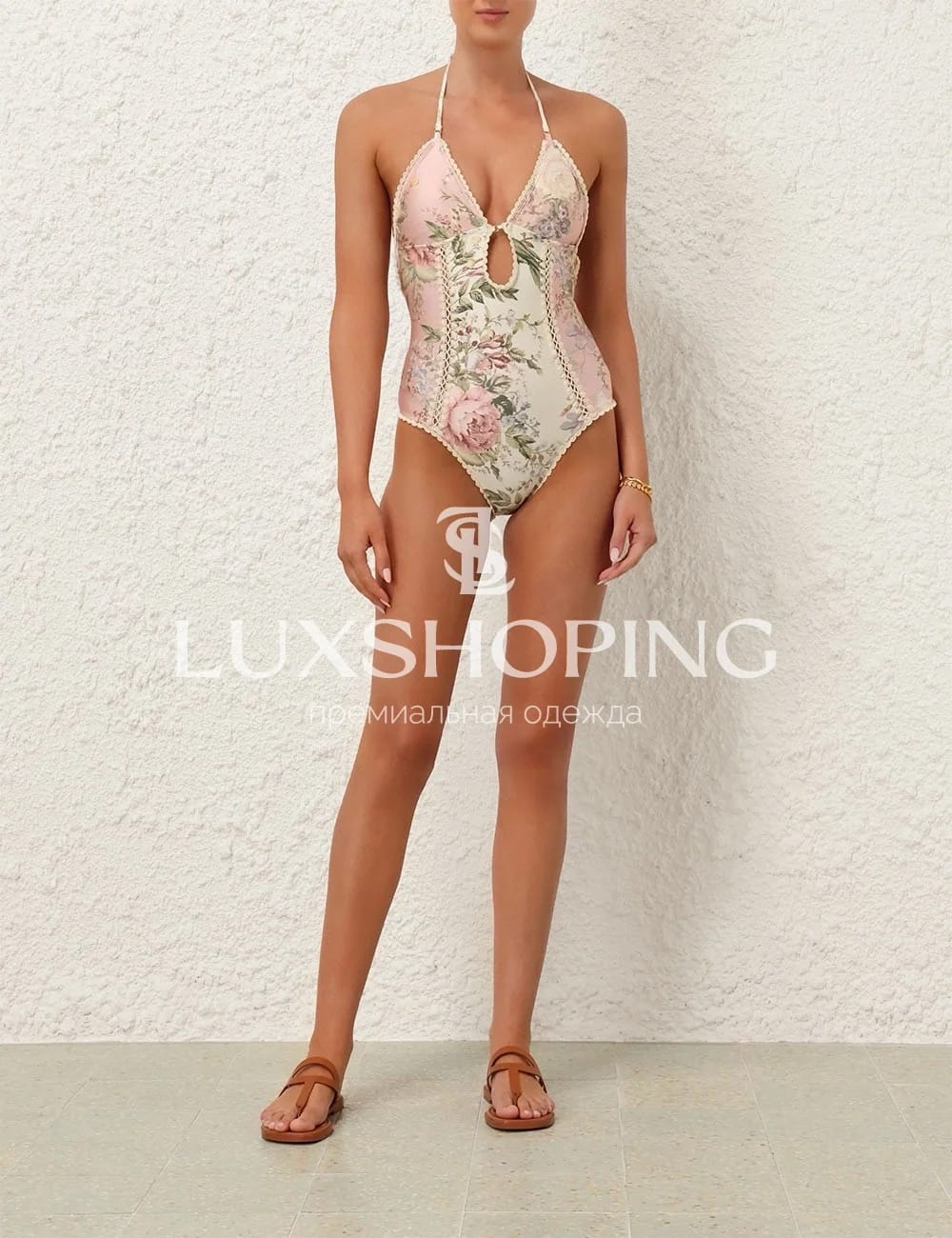 ZIMMERMANN Waverly Keyhole Crochet One-Piece Swimsuit - фото 2
