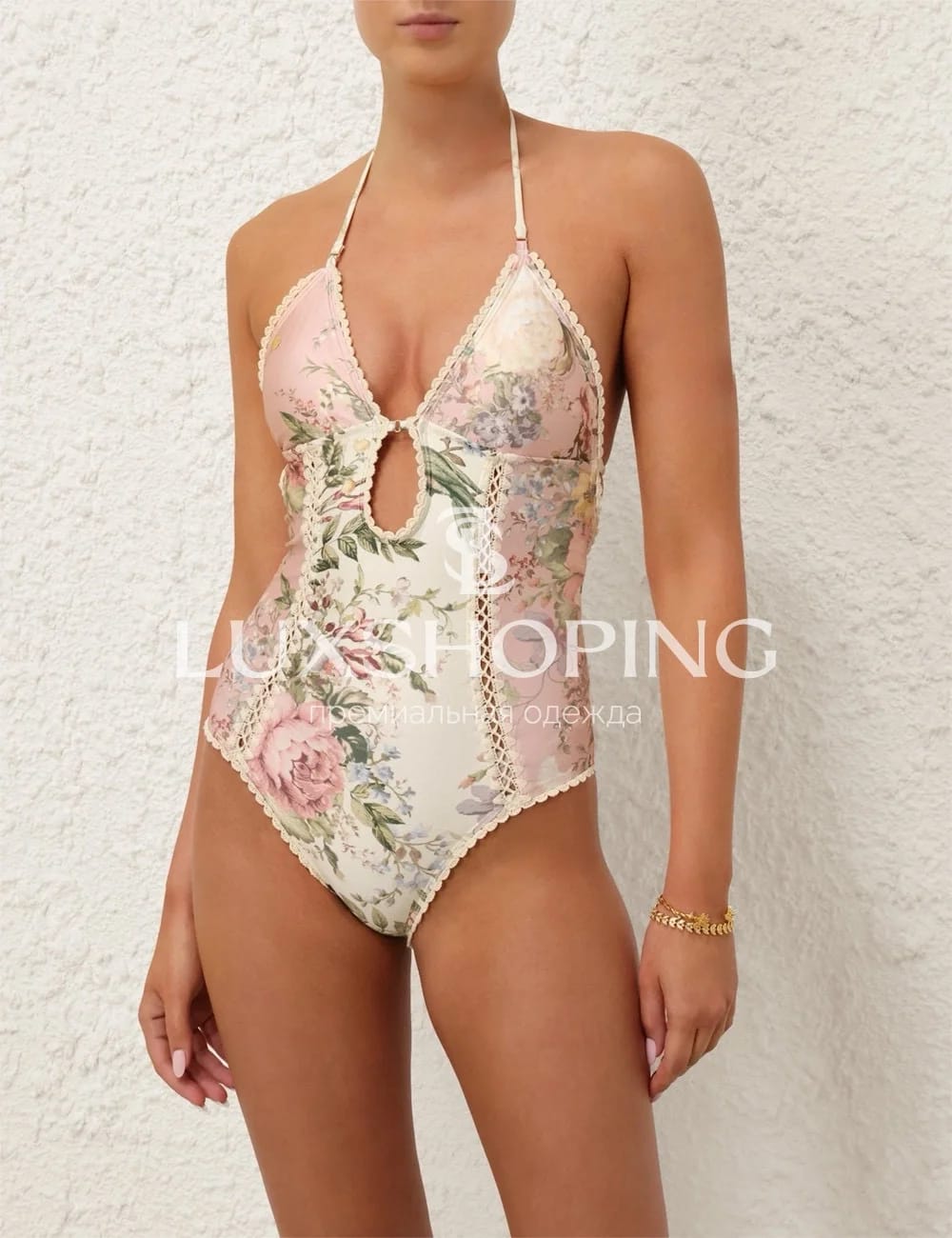 ZIMMERMANN Waverly Keyhole Crochet One-Piece Swimsuit - фото 19