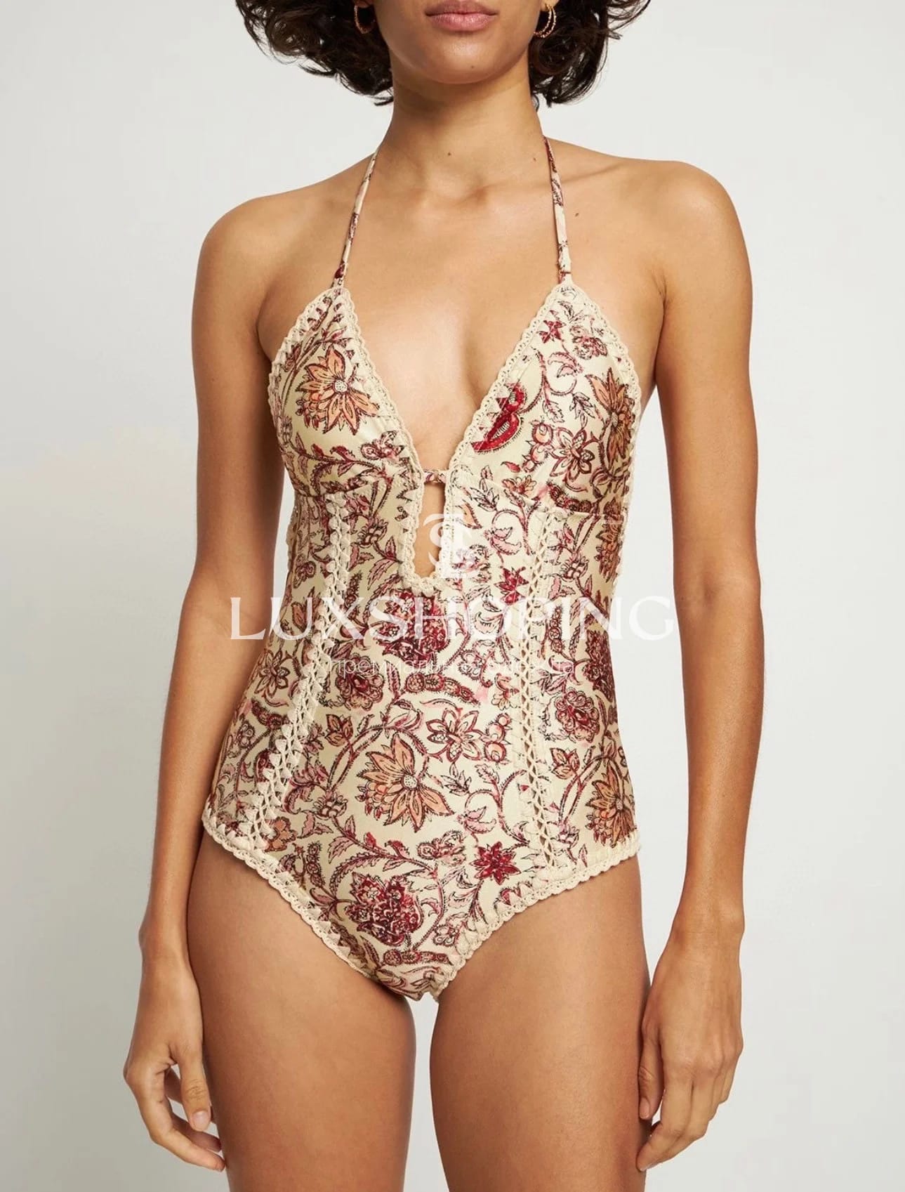 Zimmermann - купальник Vitali Keyhole Crochet One-Piece - фото 3