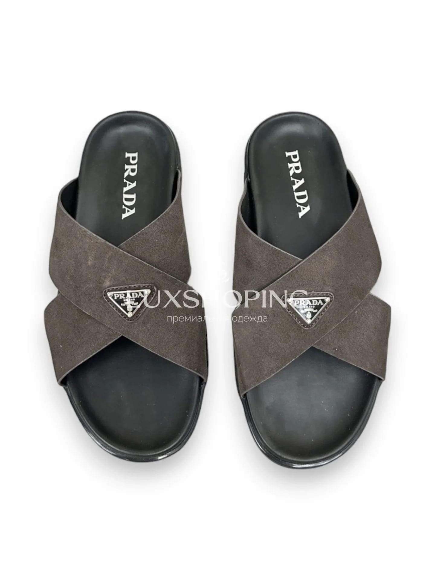 Тапочки Prada Шоколадный Шик