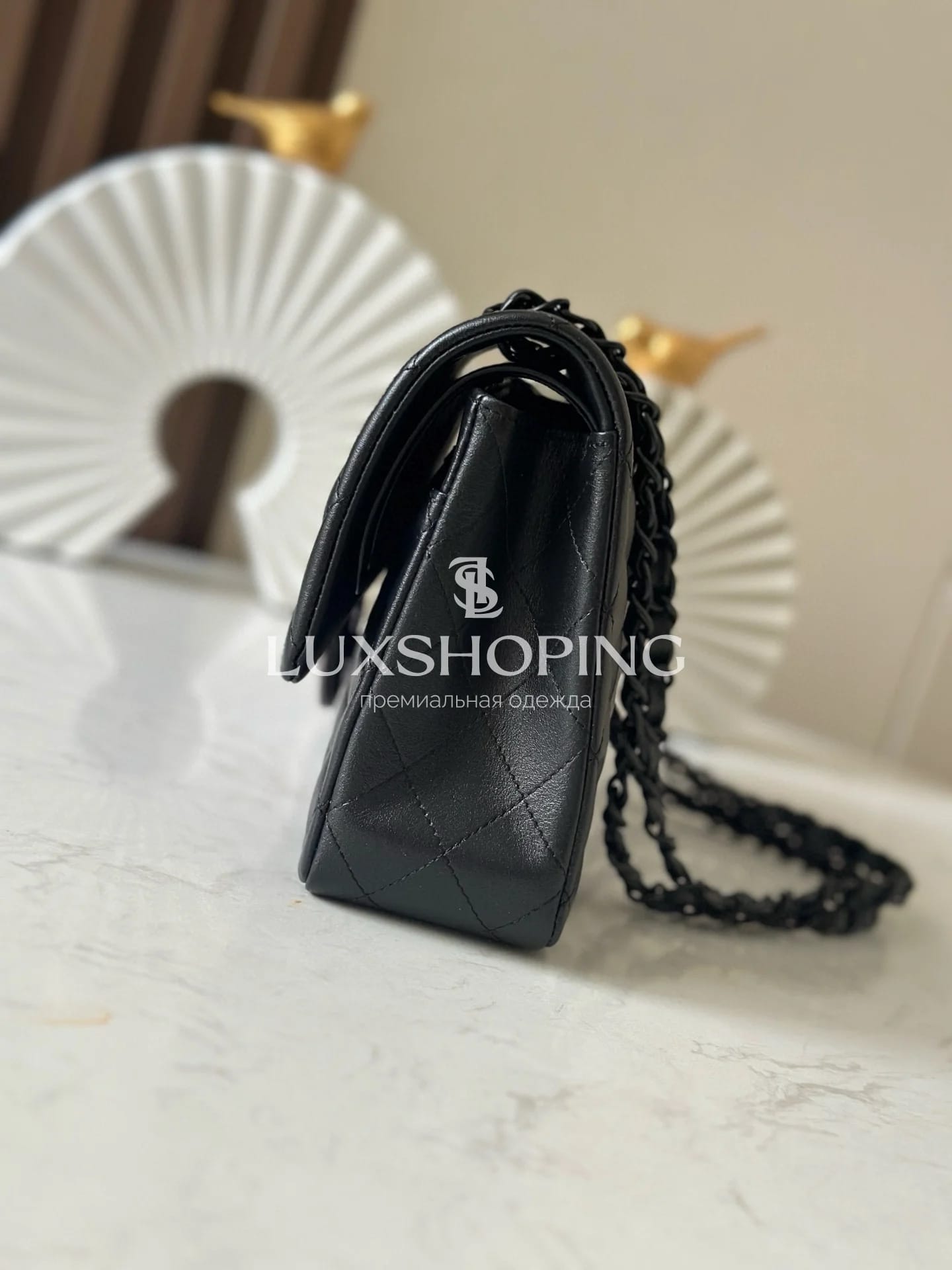 CHANEL Сумка Ombre Medium Double Flap Black 25 см (medium) - фото 3
