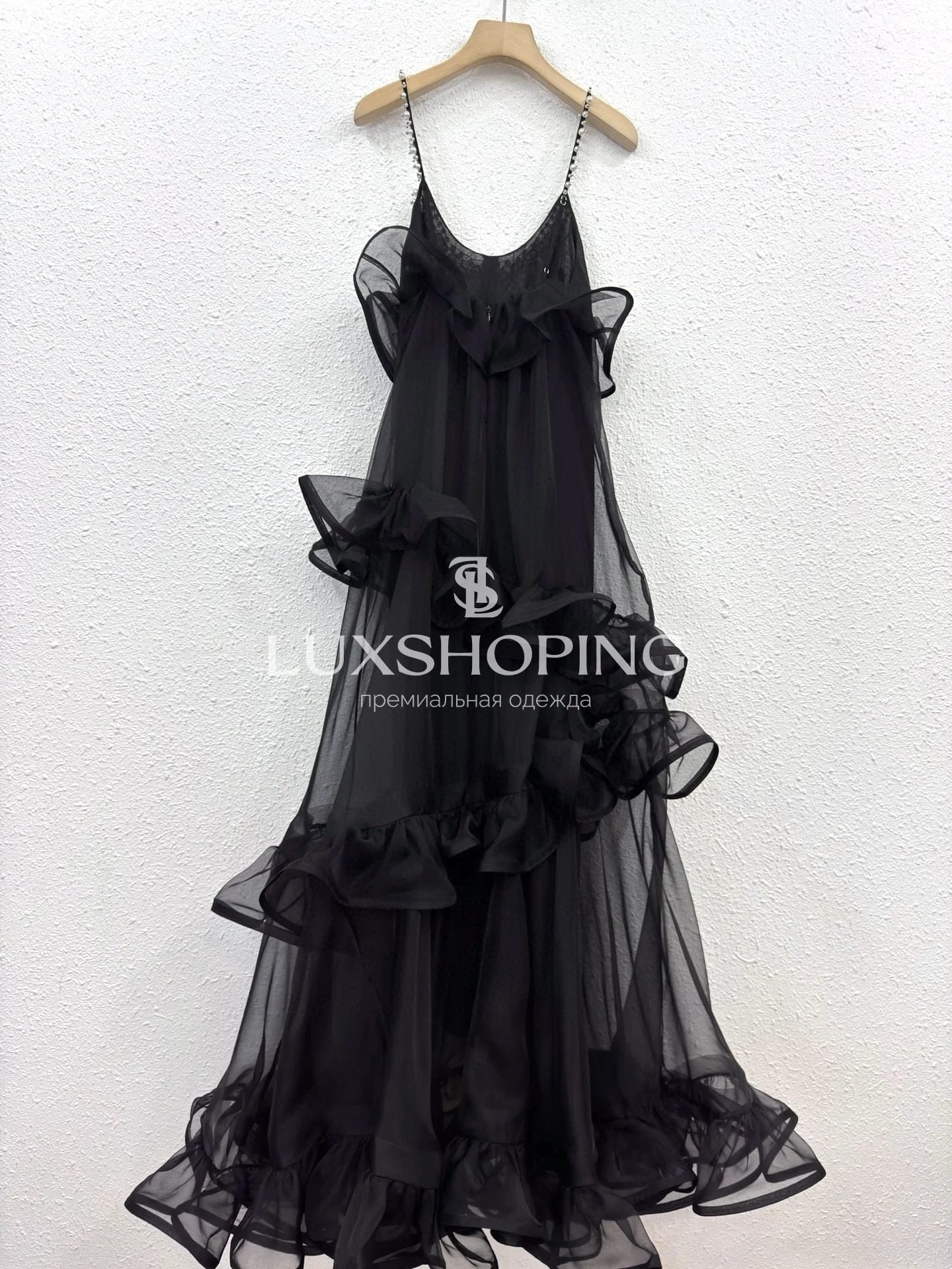 Zimmermann — Черное Платье Crush Embellished Maxi Dress - фото 11