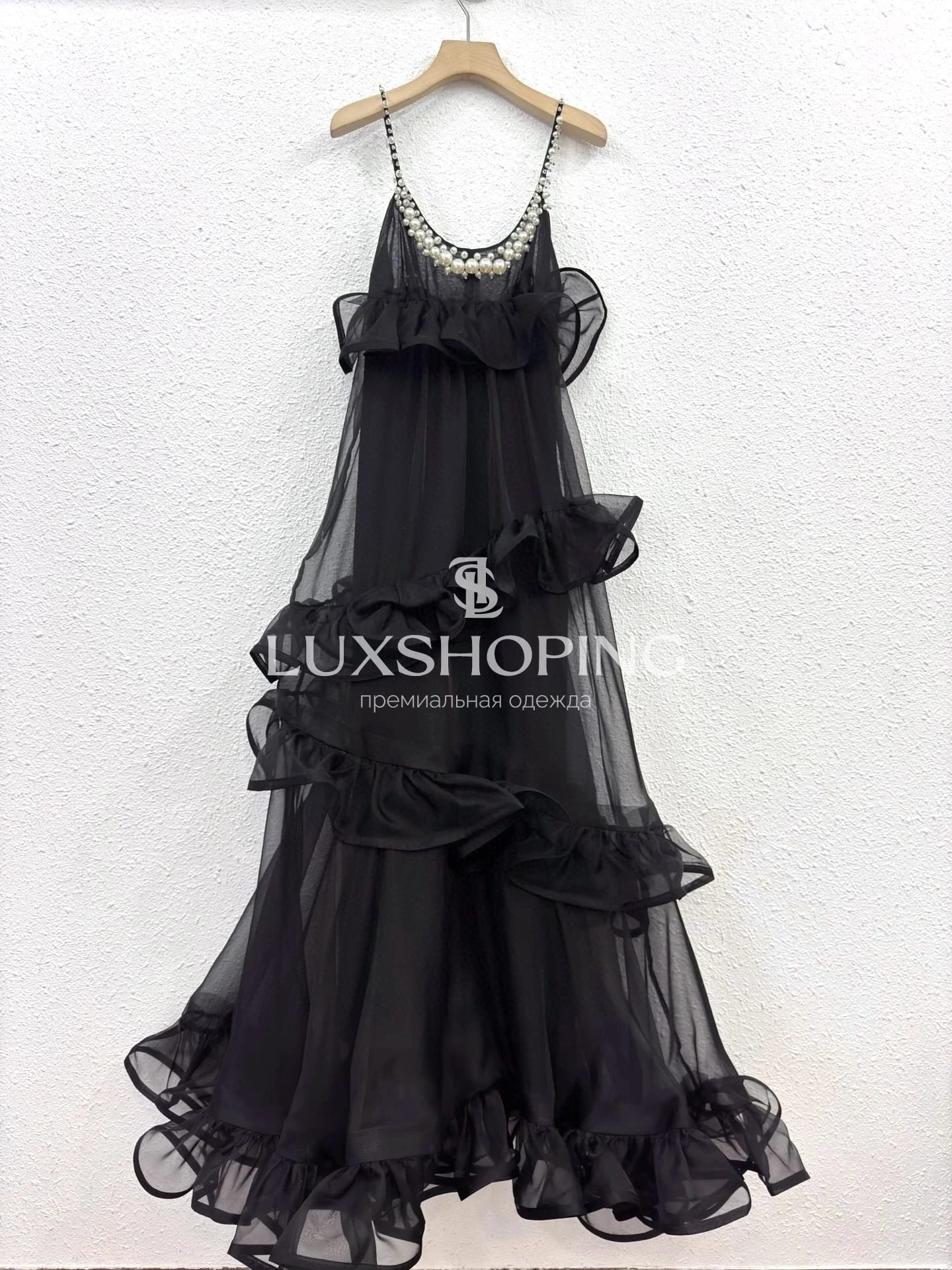 Zimmermann — Черное Платье Crush Embellished Maxi Dress - фото 5