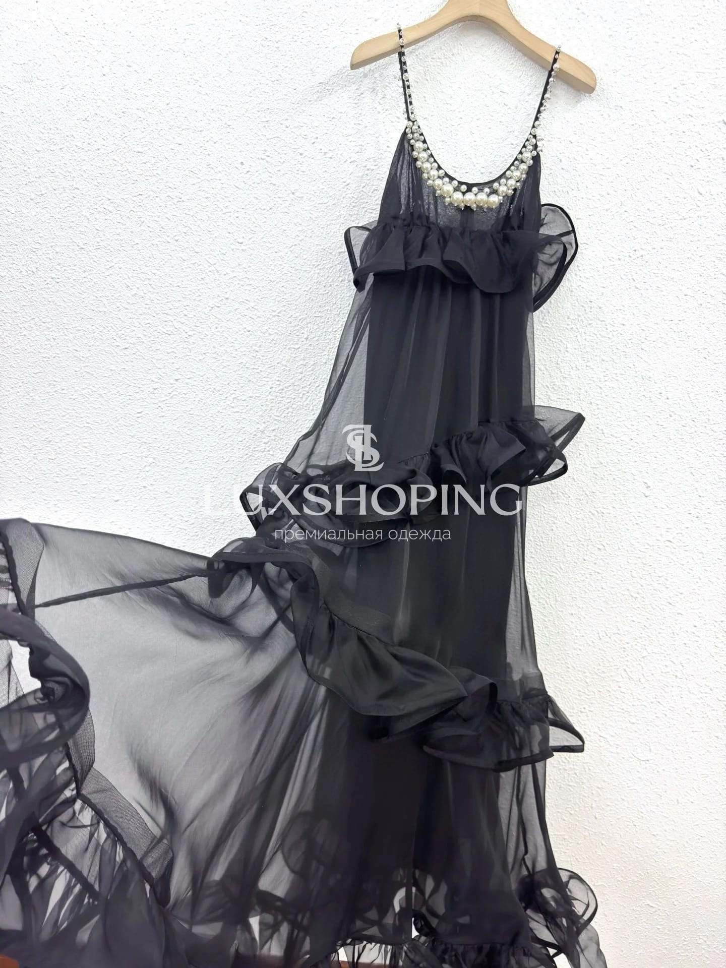 Zimmermann — Черное Платье Crush Embellished Maxi Dress - фото 10