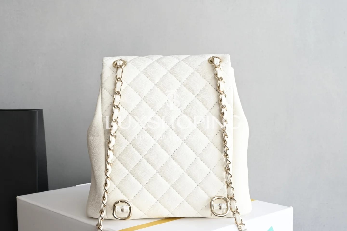 Рюкзак Chanel 25P белый 20.5×20×11.5 см - фото 5