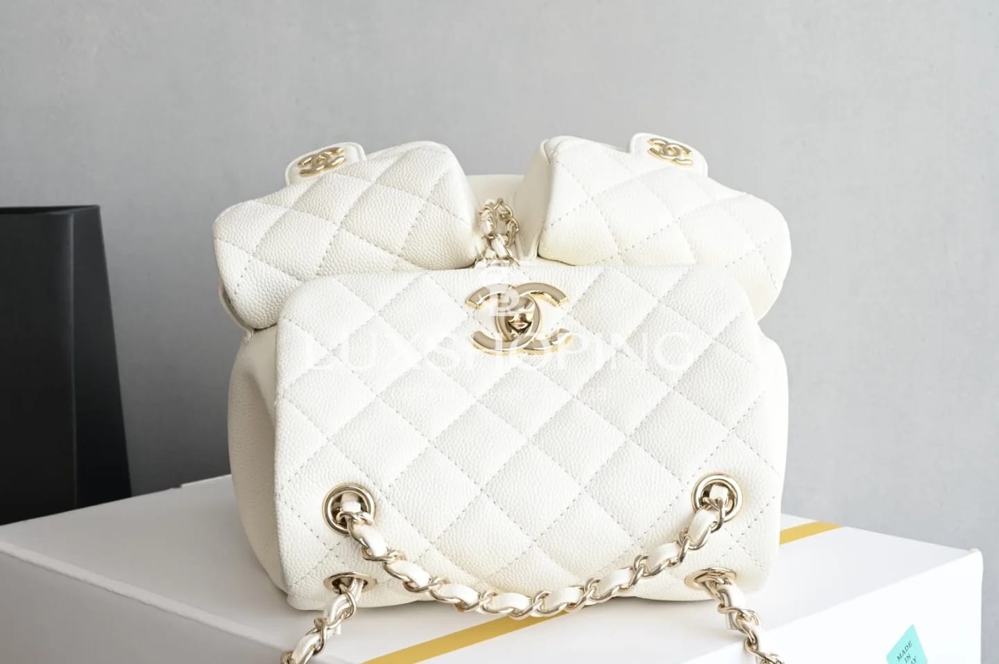 Рюкзак Chanel 25P белый 20.5×20×11.5 см - фото 9