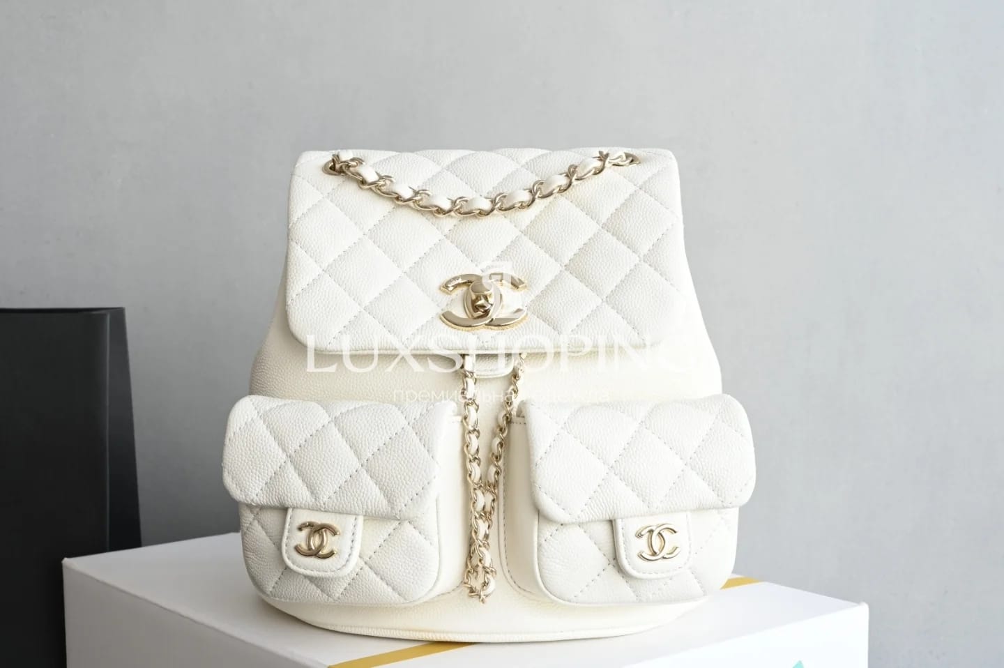 Рюкзак Chanel 25P белый 20.5×20×11.5 см - фото 10