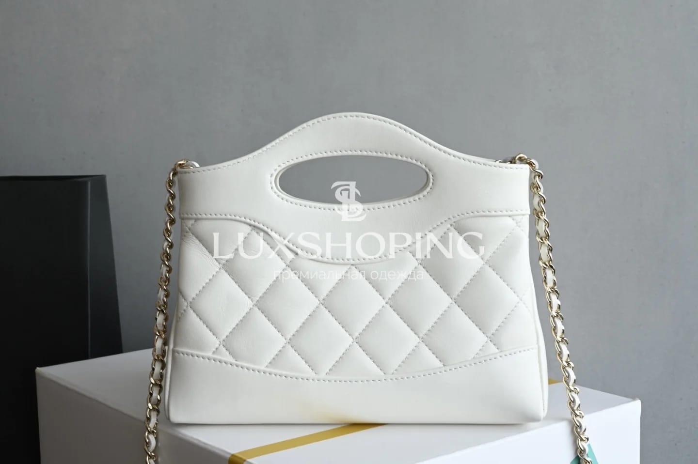 Сумка Chanel 25P 31Bag Nano белая 17.5×20.5×3.5 см - фото 6