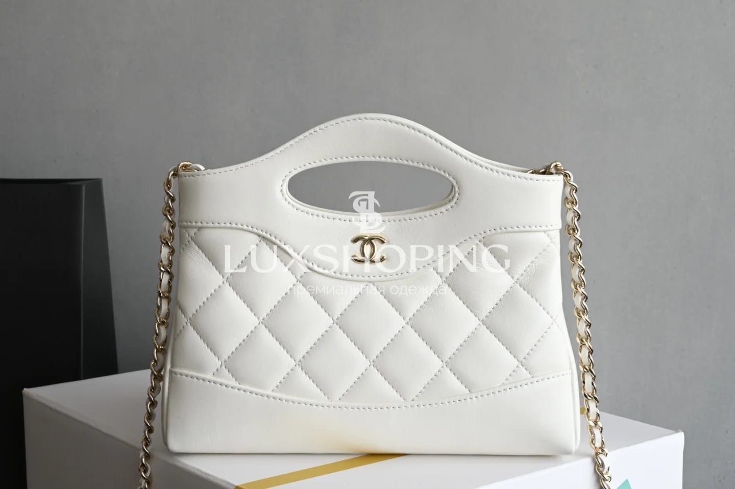 Сумка Chanel 25P 31Bag Nano белая 17.5×20.5×3.5 см - фото 10