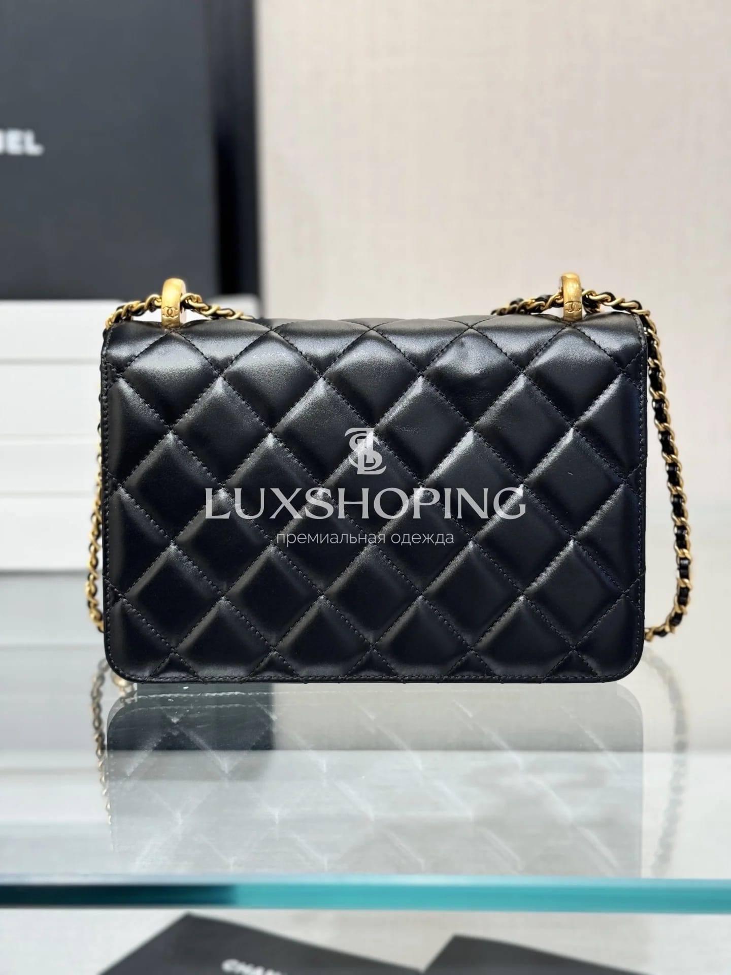 Сумка Chanel 24C Double Gold Pearl - фото 4