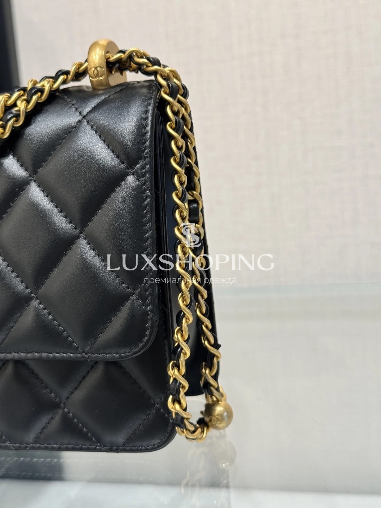 Сумка Chanel 24C Double Gold Pearl - фото 7