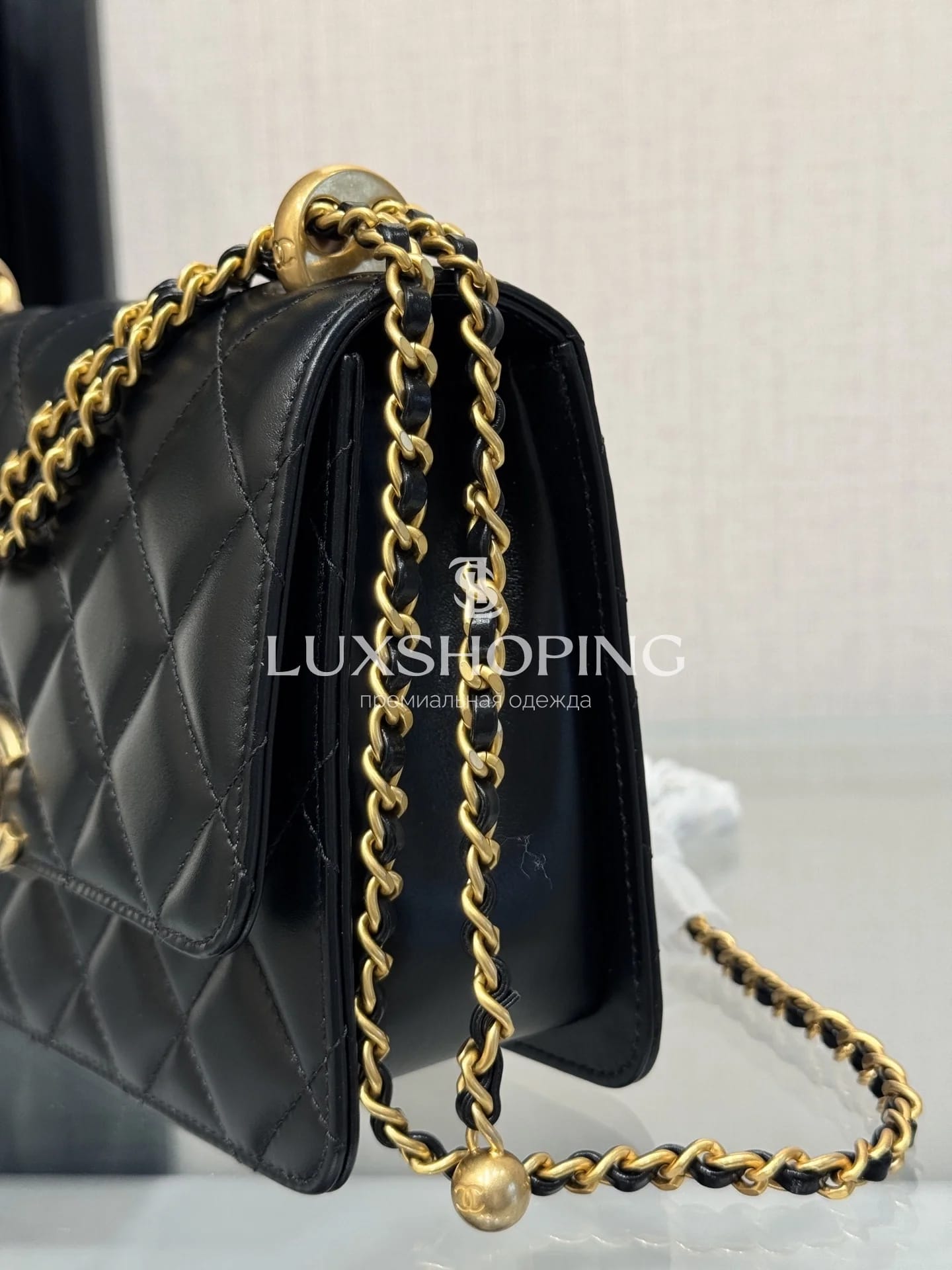 Сумка Chanel 24C Double Gold Pearl - фото 8
