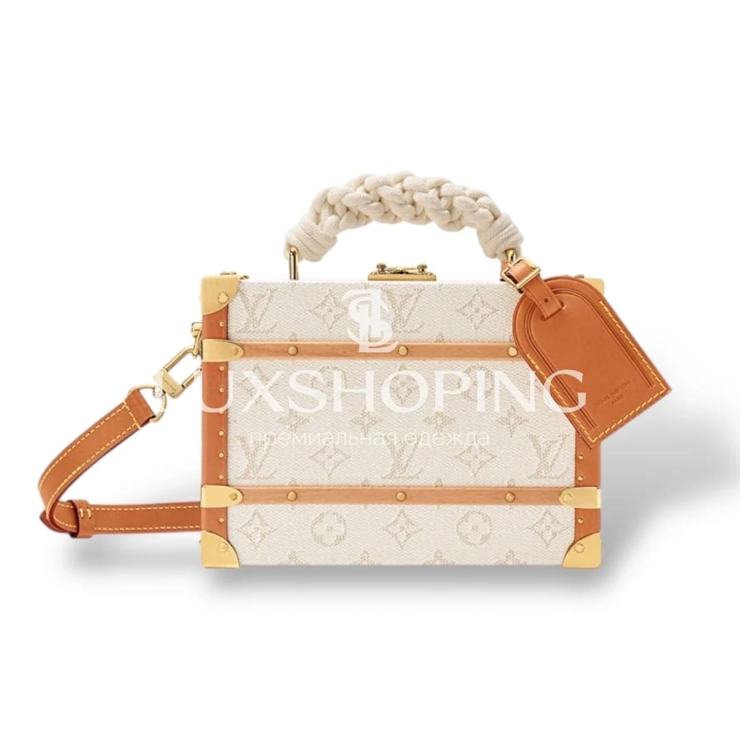 Сумка Louis Vuitton Handle Trunk White Floral 16.5 x 8 x 24 см - фото 2