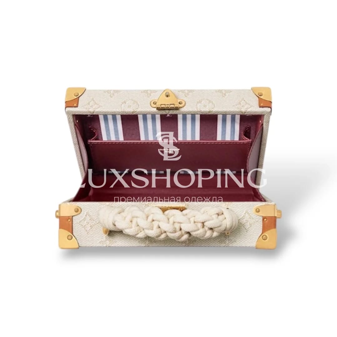 Сумка Louis Vuitton Handle Trunk White Floral 16.5 x 8 x 24 см - фото 3