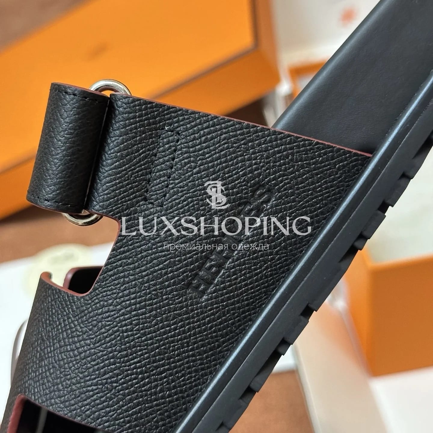 Шлепанцы Hermes Chypre ch1 - фото 9