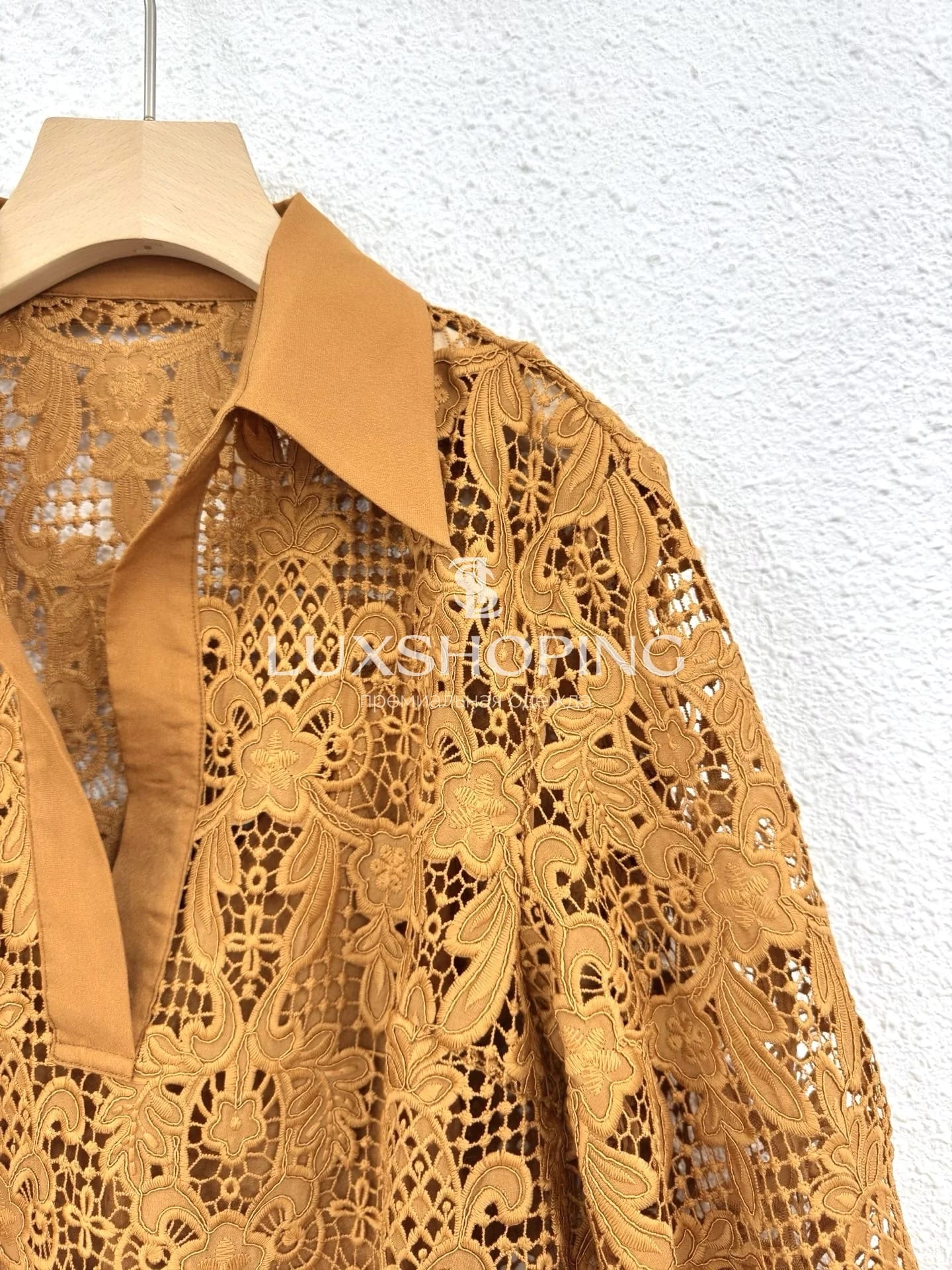 Комплект Zimmermann Coco: кружевная рубашка + брюки + топ - фото 11