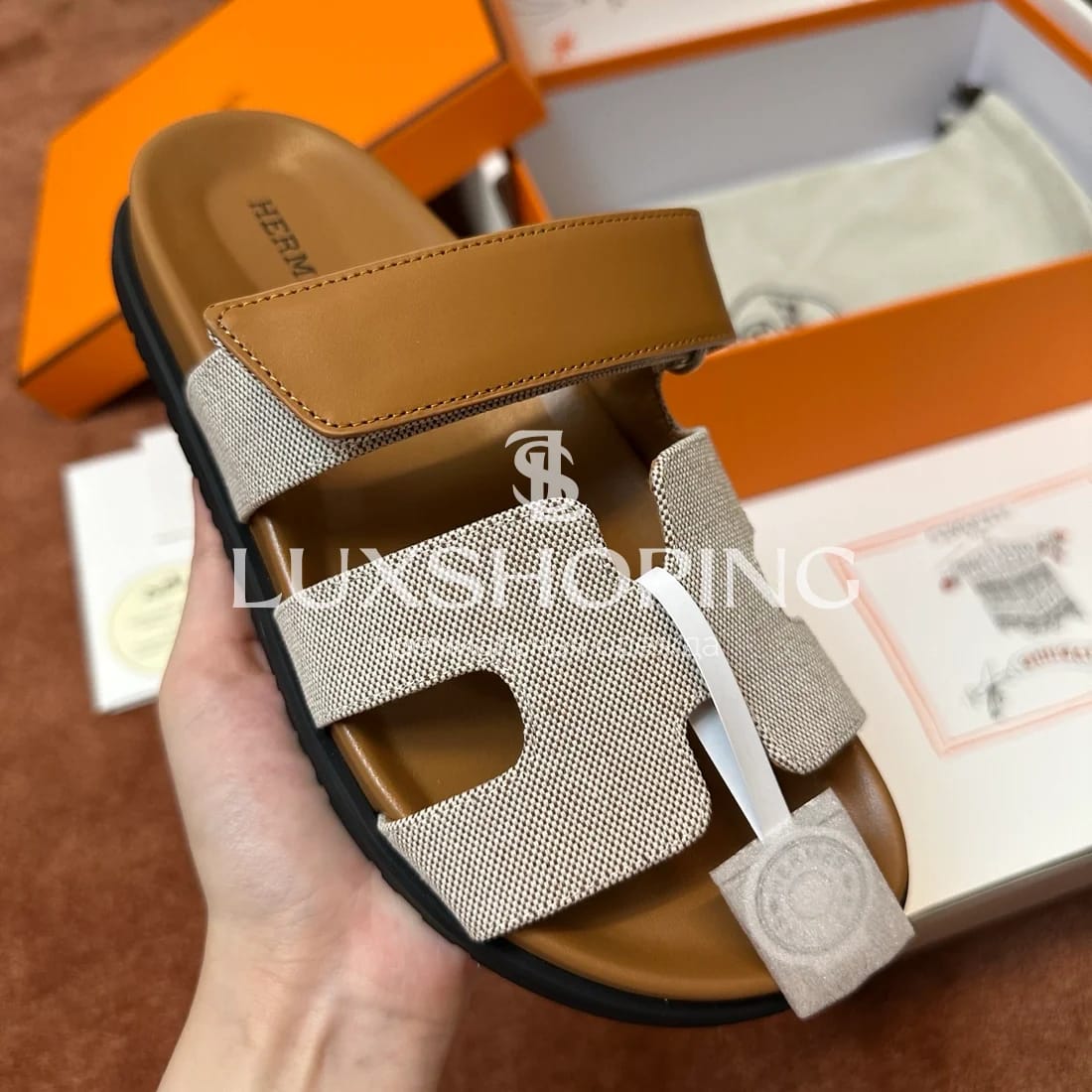 Шлепанцы Hermes Chypre ch5 - фото 3