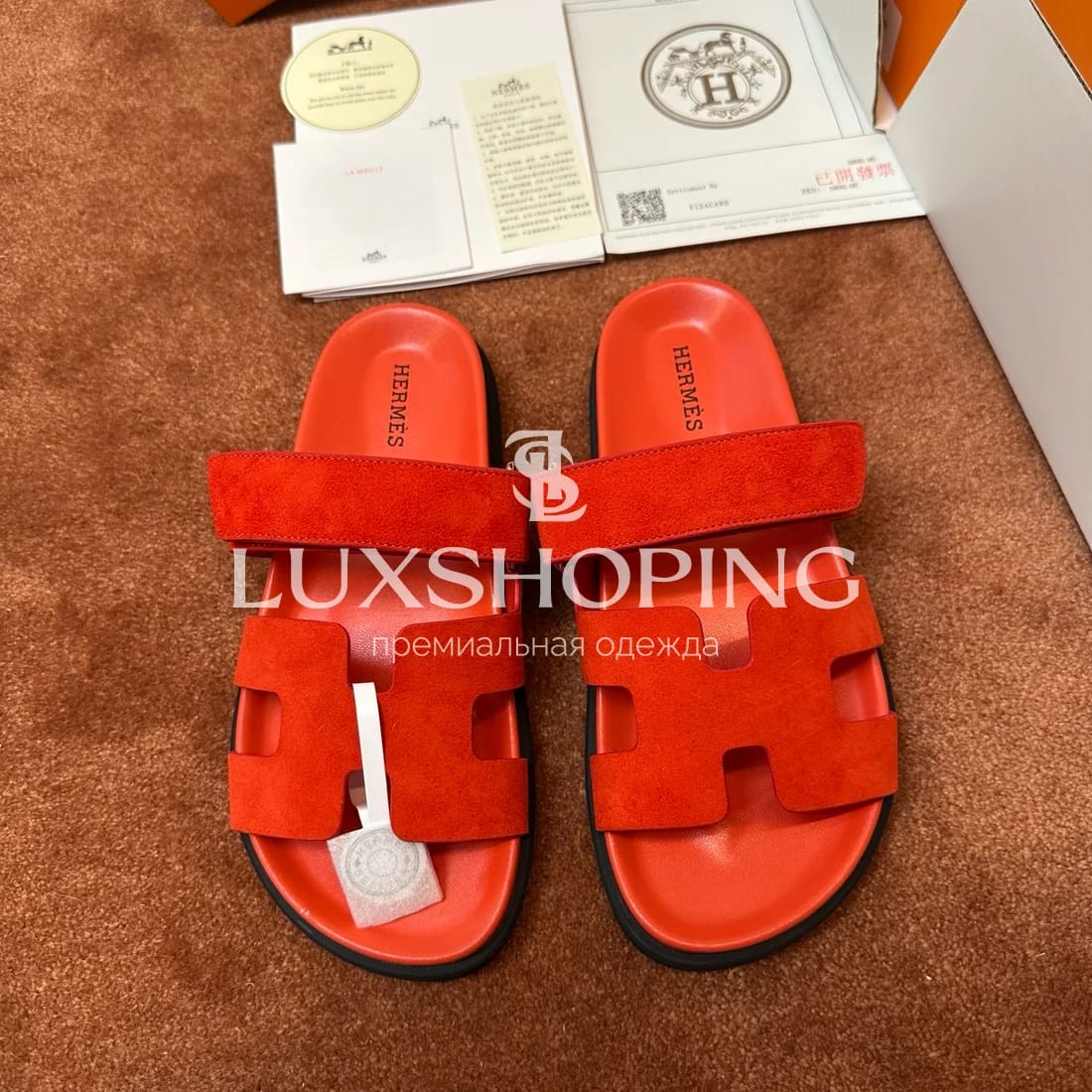 Шлепанцы Hermes Chypre ch7 - фото 2