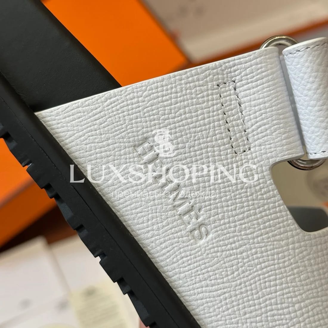 Шлепанцы Hermes Chrype ch8 - фото 6