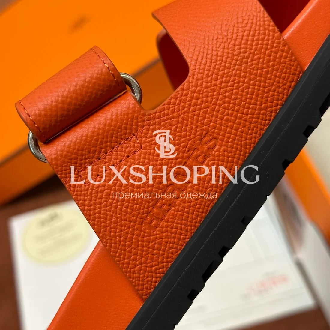 Шлепанцы Hermes Chypre ch9 - фото 9