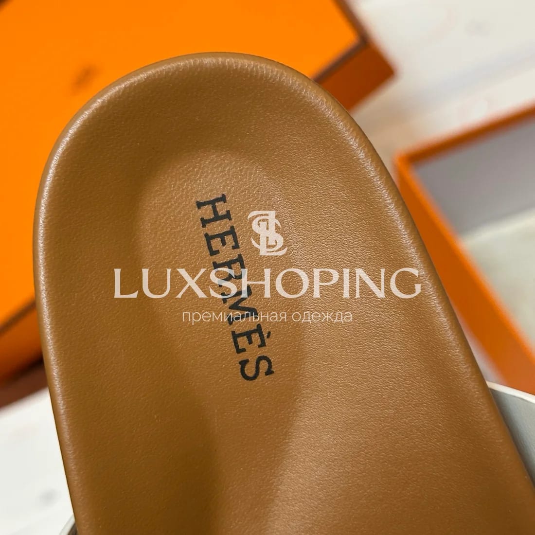 Шлепанцы Hermes Chypre ch10 - фото 4