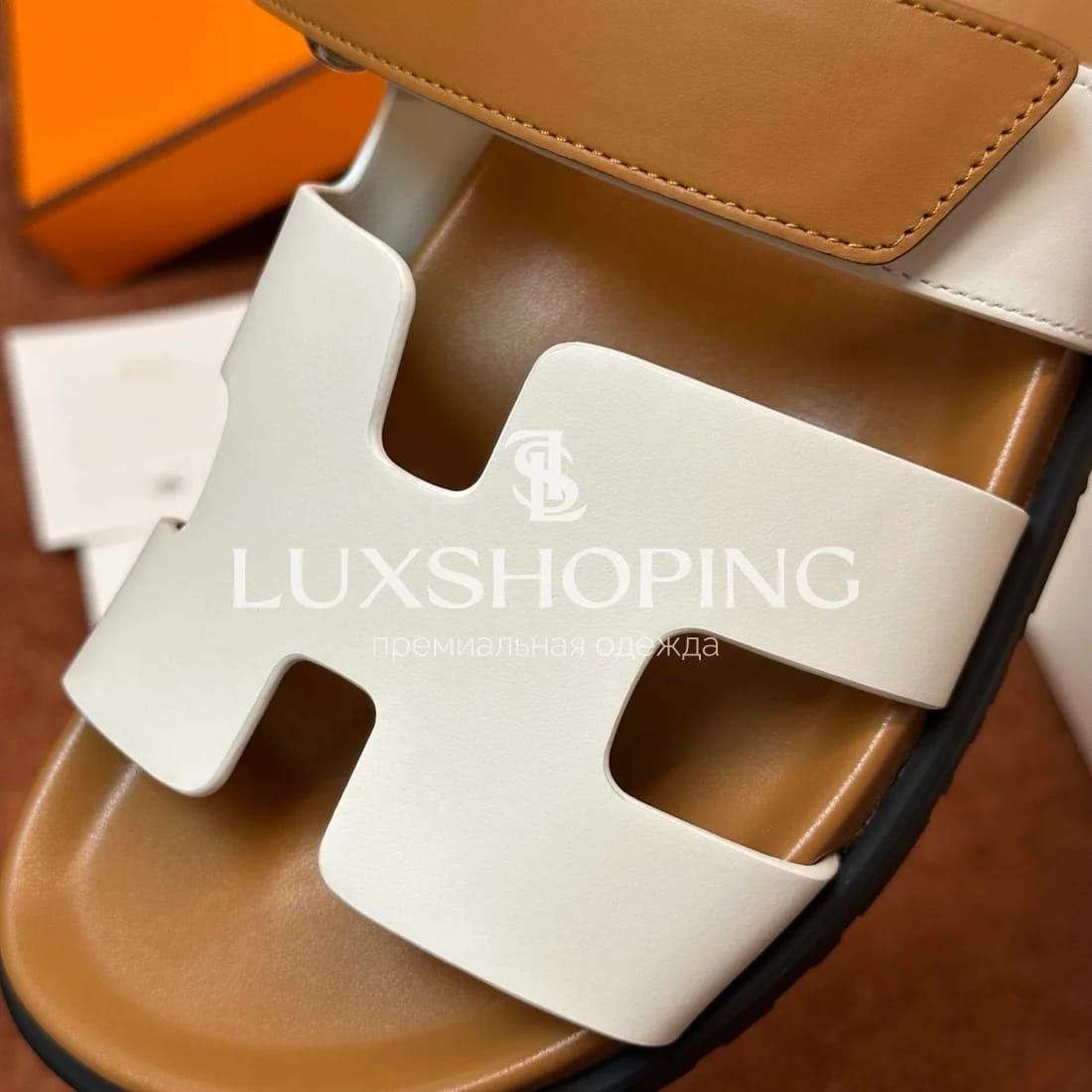 Шлепанцы Hermes Chypre ch10 - фото 7