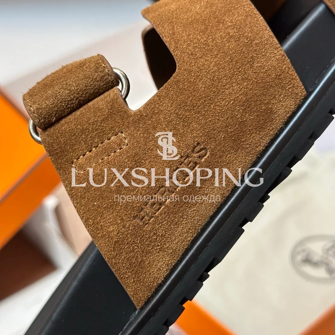 Шлепанцы Hermes Chypre ch12 - фото 5