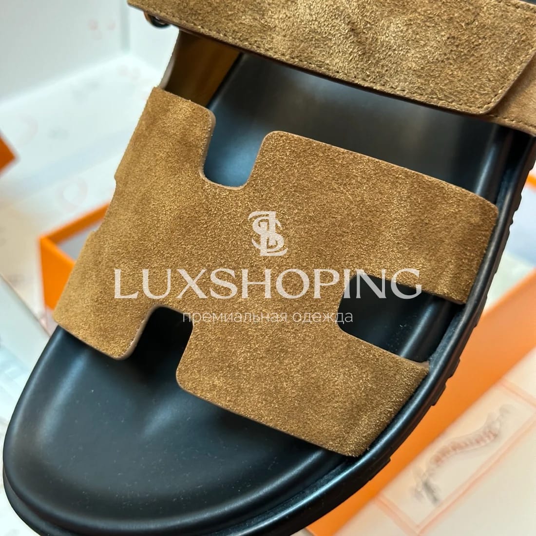 Шлепанцы Hermes Chypre ch12 - фото 6