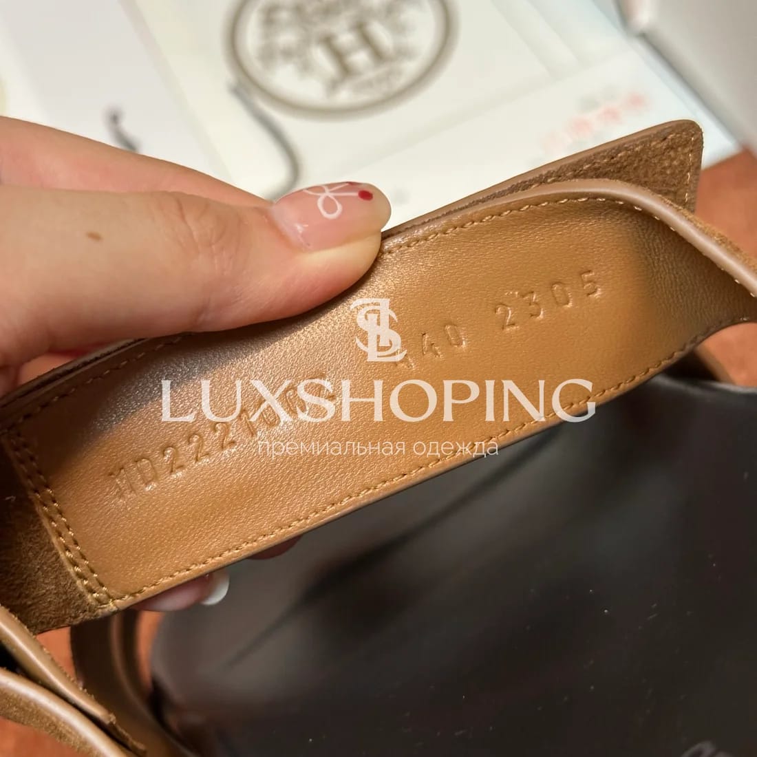 Шлепанцы Hermes Chypre ch12 - фото 7