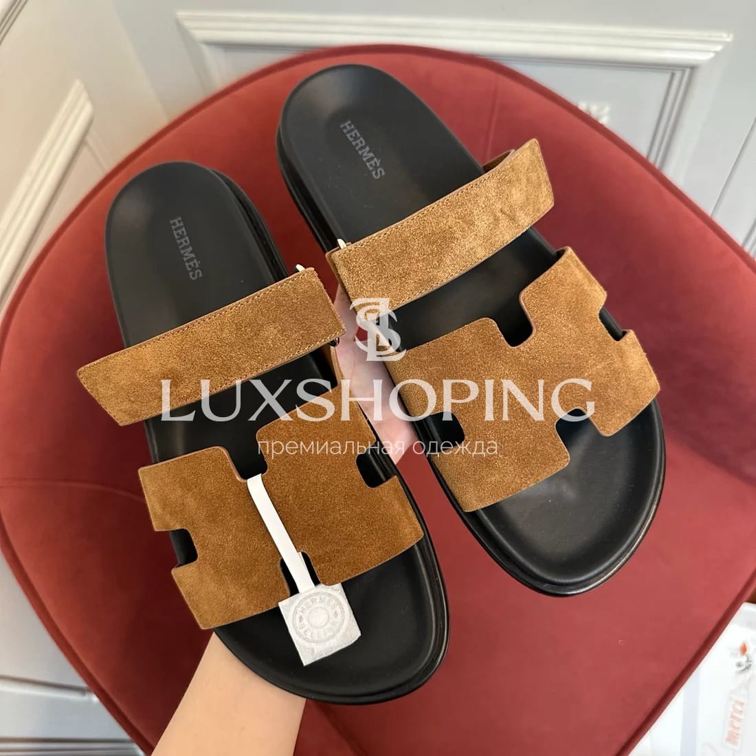 Шлепанцы Hermes Chypre ch12 - фото 9