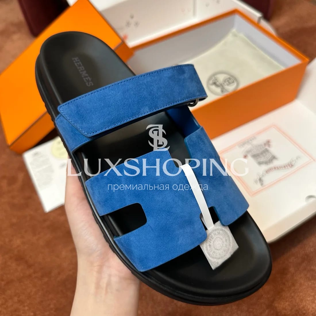 Шлепанцы Hermes Chypre ch13 - фото 3