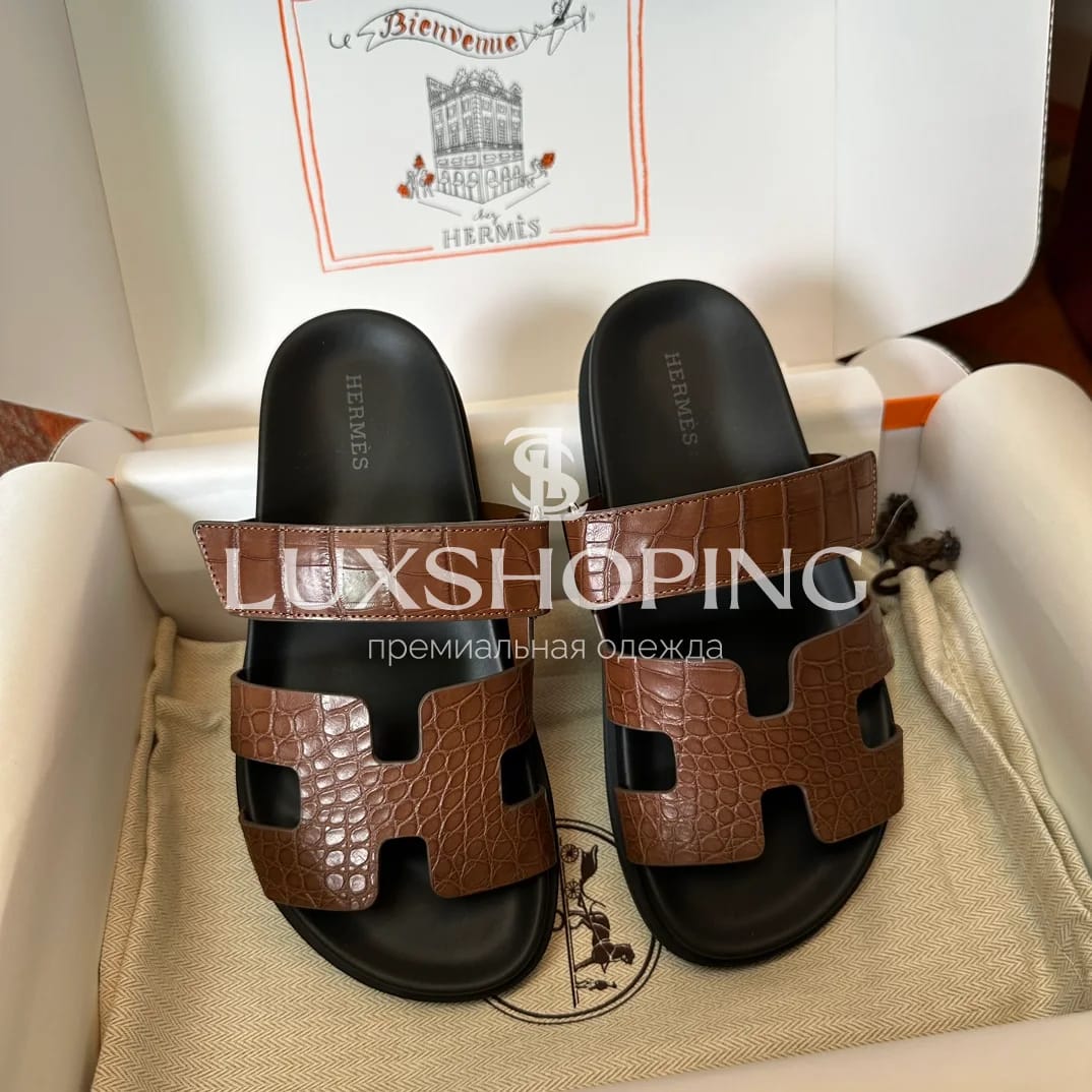 Шлепанцы Hermes Chypre ch17 - фото 2