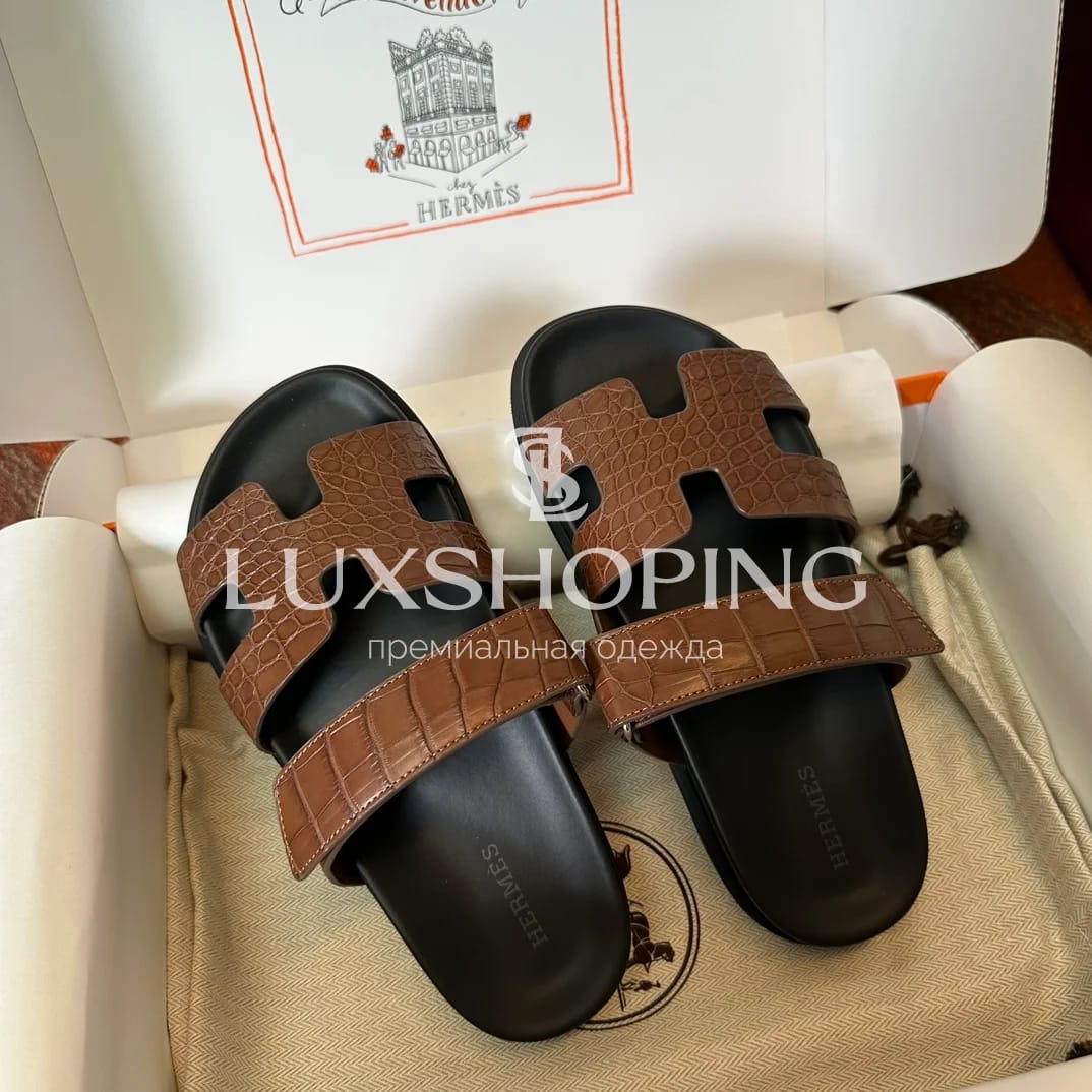 Шлепанцы Hermes Chypre ch17 - фото 3