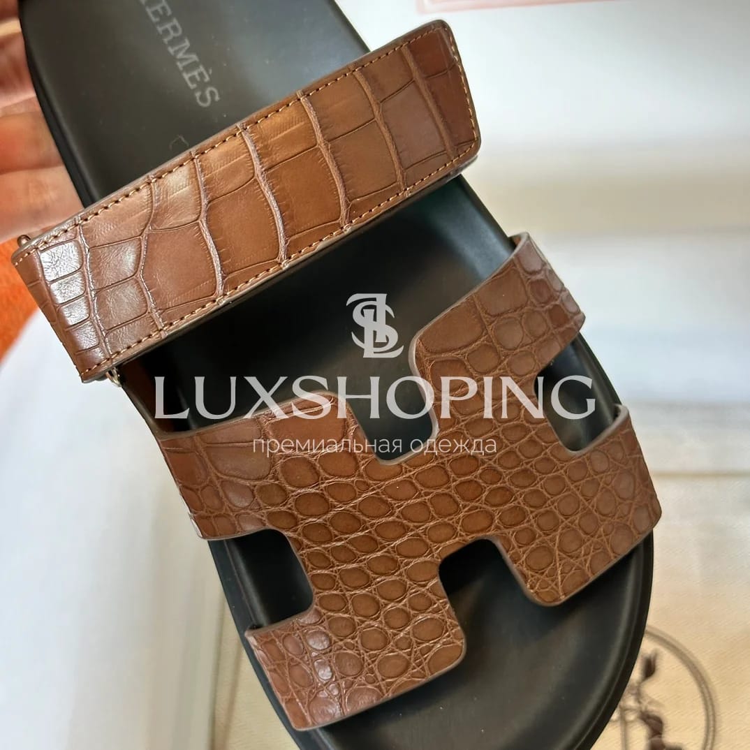 Шлепанцы Hermes Chypre ch17 - фото 5