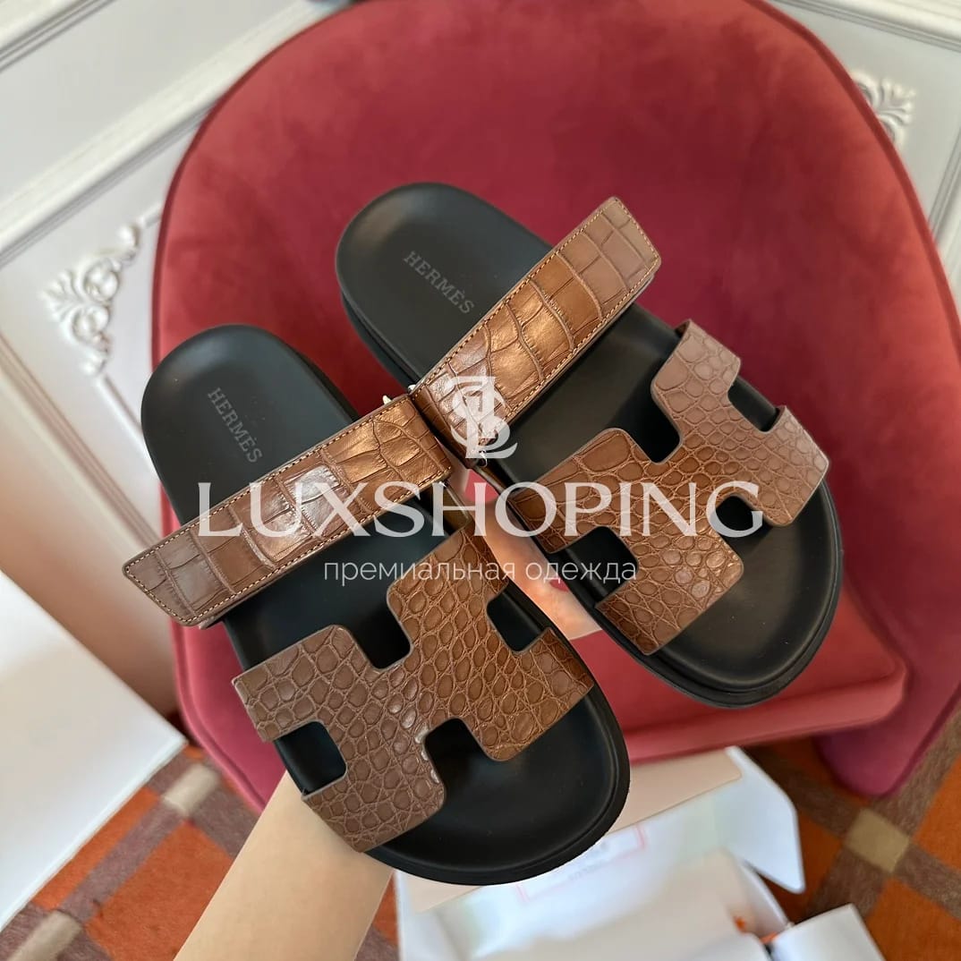 Шлепанцы Hermes Chypre ch17 - фото 8