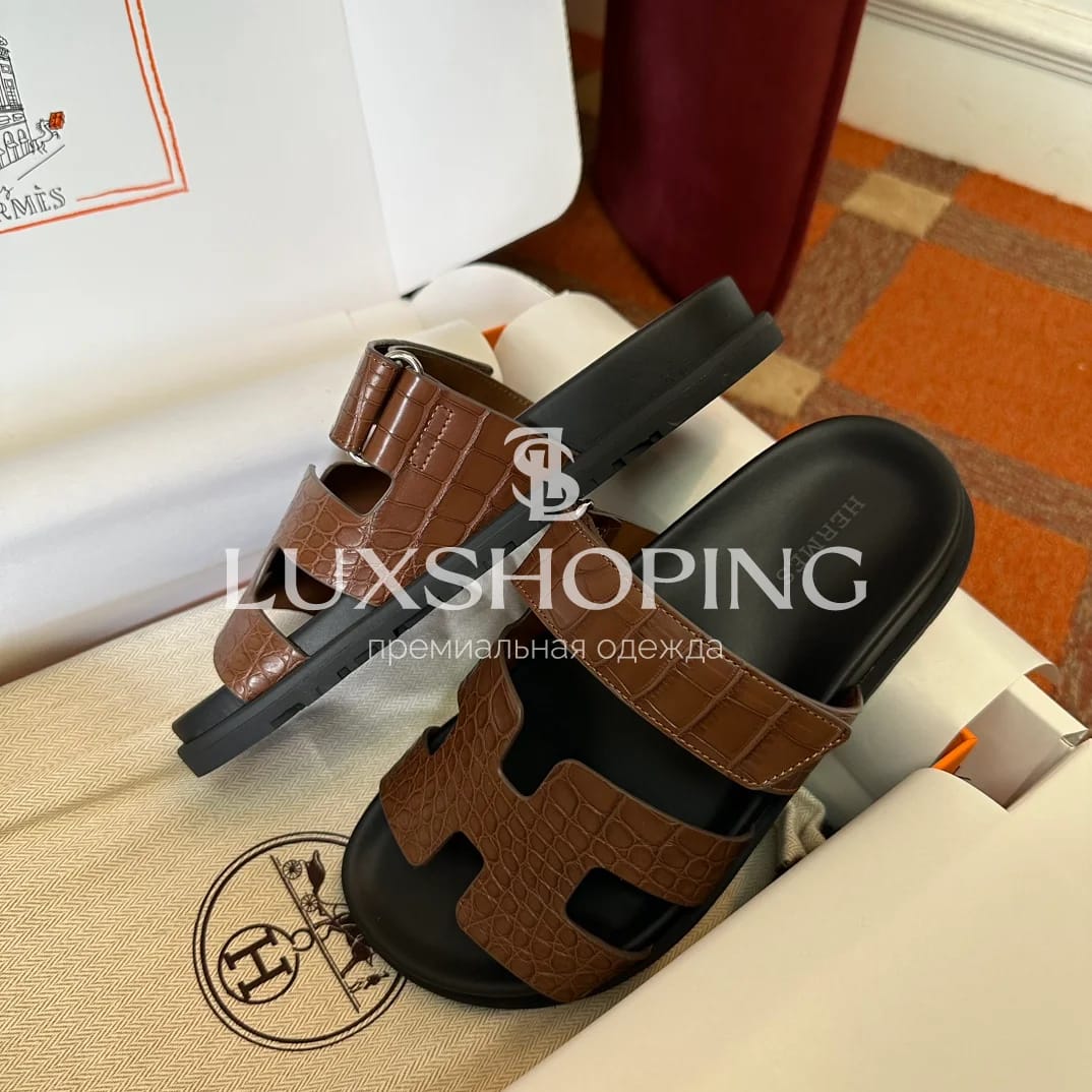 Шлепанцы Hermes Chypre ch17 - фото 9
