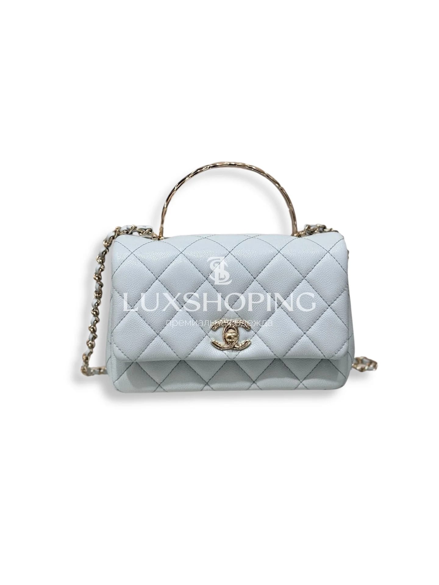 CHANEL Сумка 25S Coco Crush Handle в голубом цвете 11.5 × 18 × 7 см  (Small)