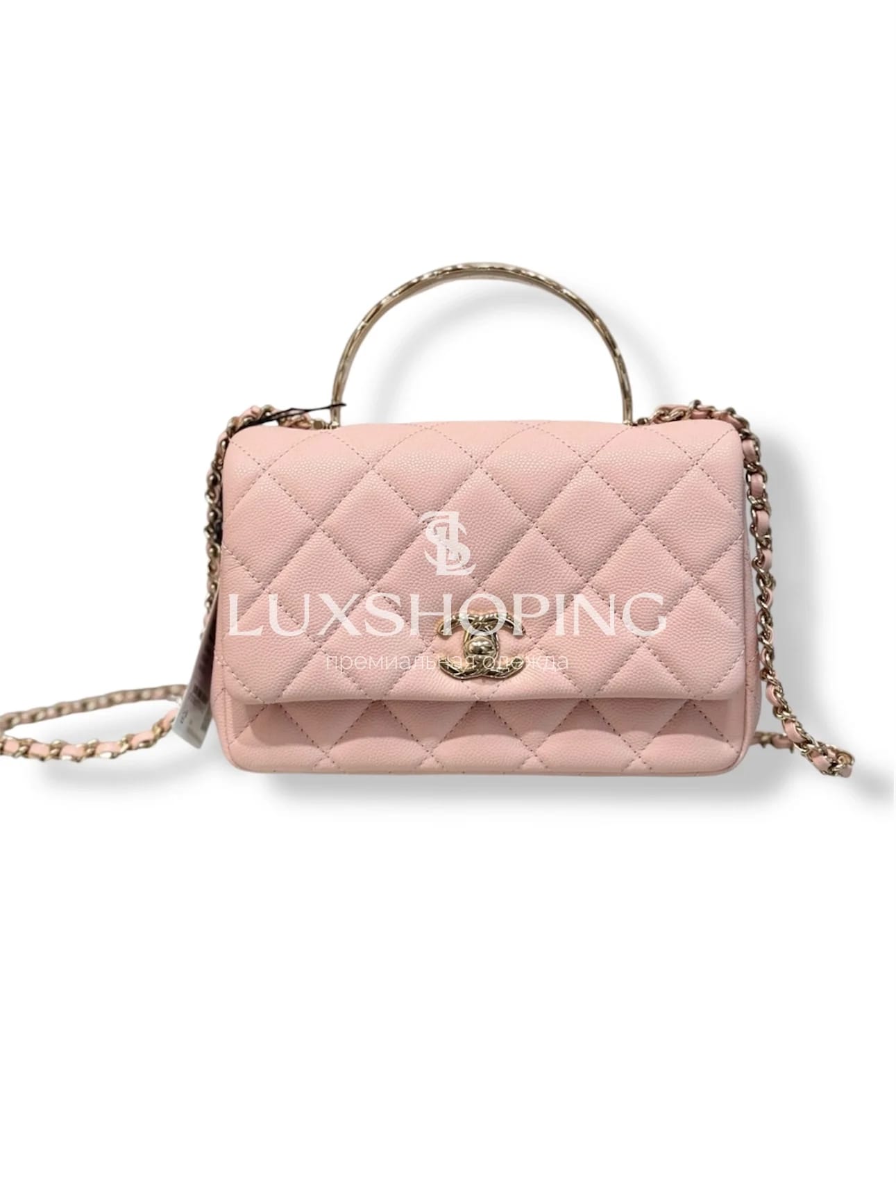 CHANEL Сумка 25S Coco Crush Handle в нежном-розовом цвете 11.5 × 18 × 7 см  (Small)