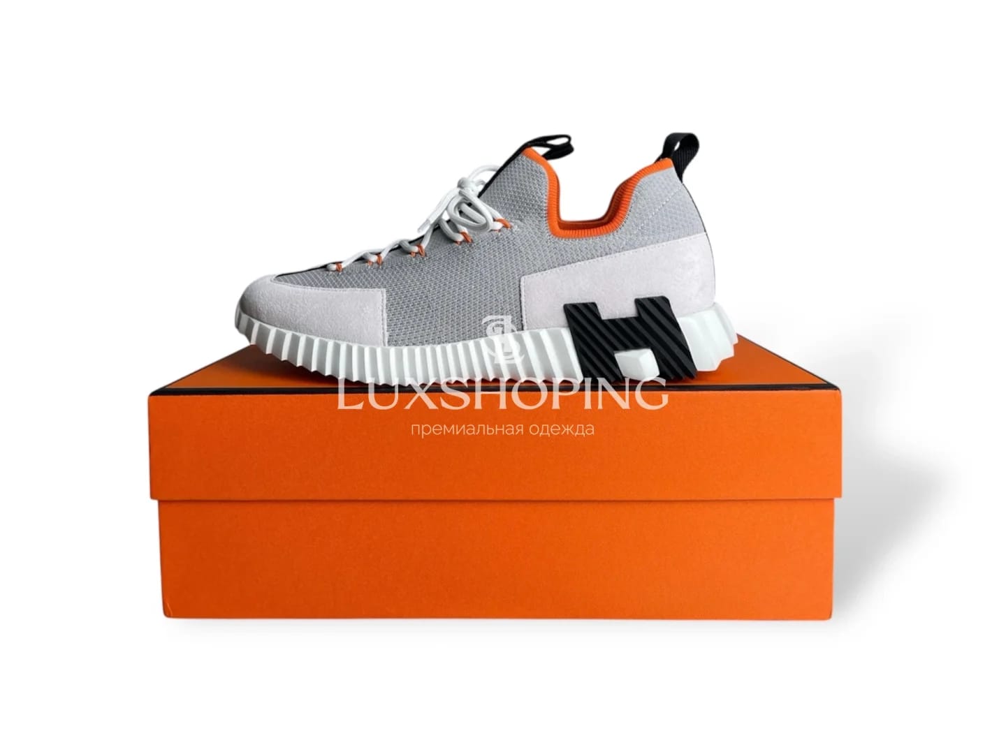 HERMÈS Lift Navy Sneakers мужские кроссовки H010