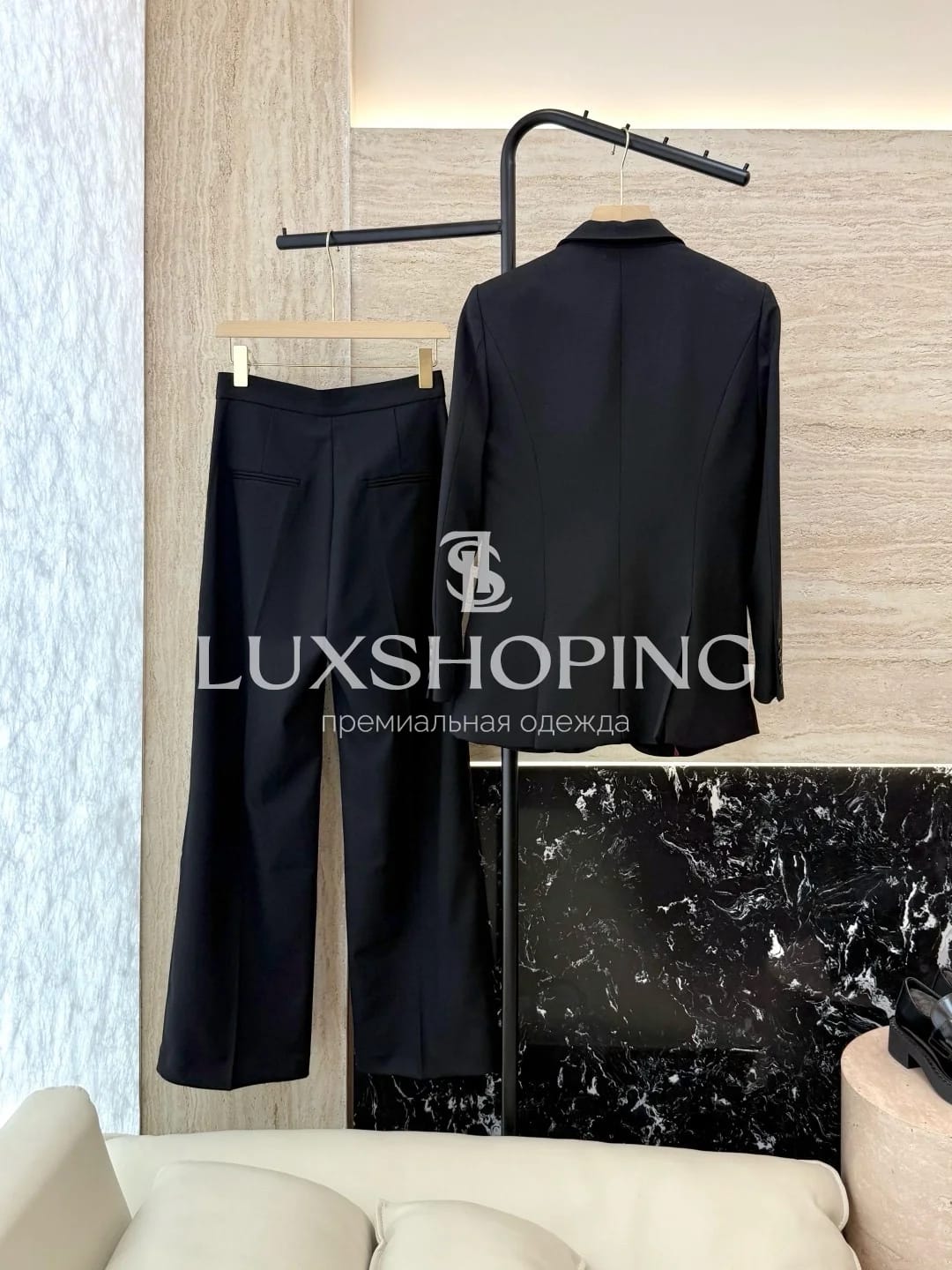 Alexander McQueen Черный костюм из  жакета и брюки - фото 5
