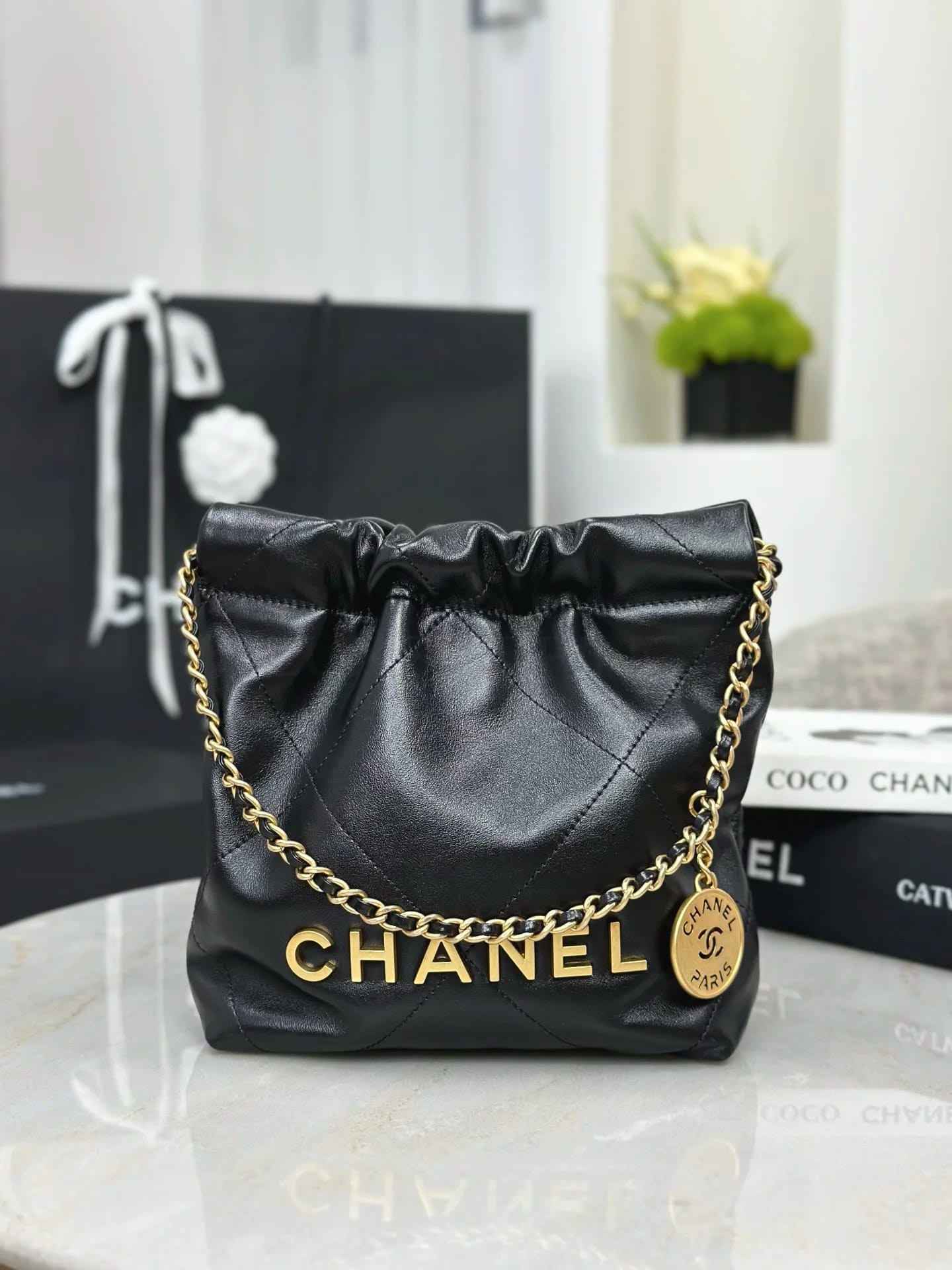 Сумка Chanel мешок мини 20х19х6 см - фото 2