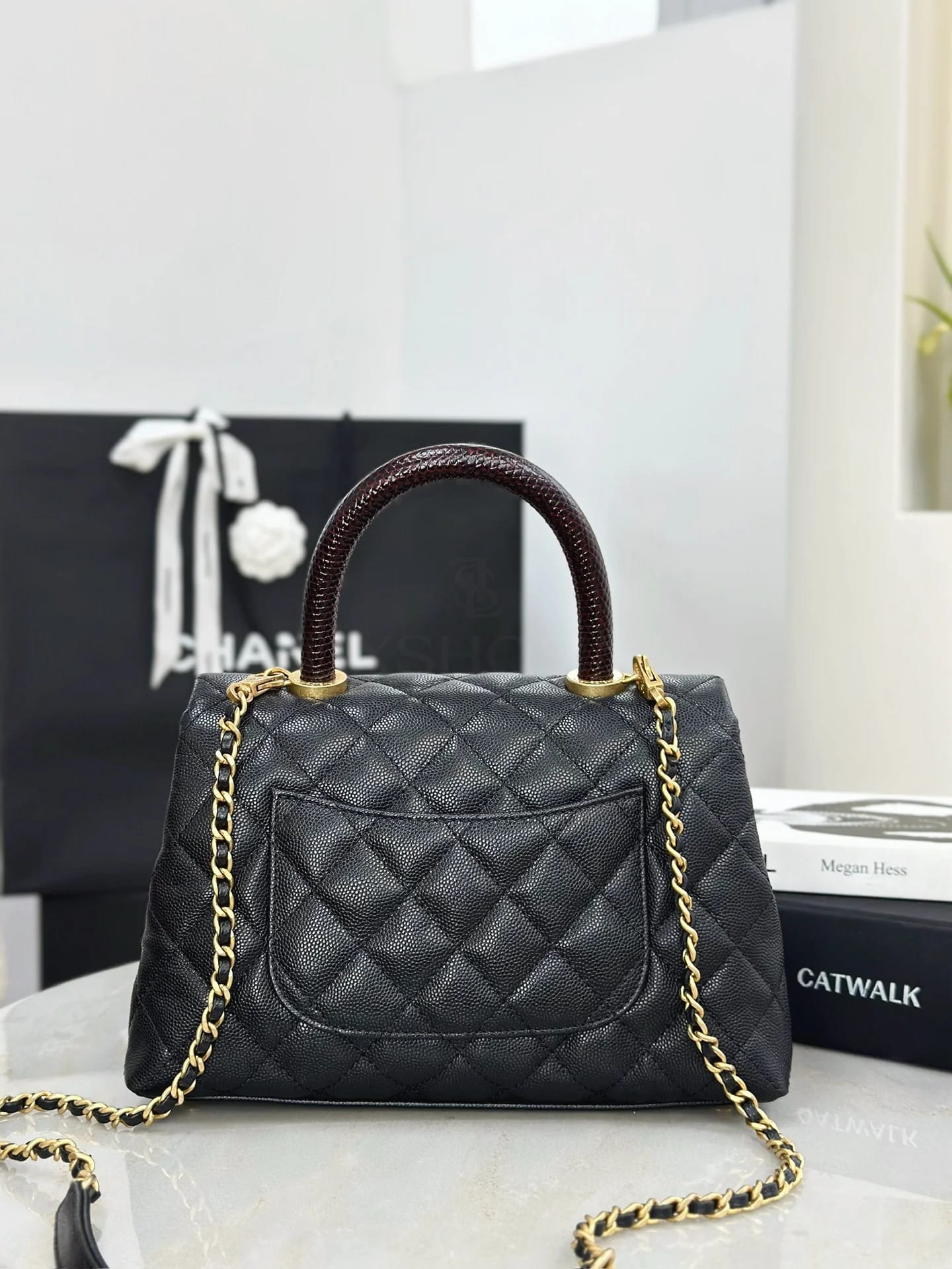 Сумка Chanel 𝐜𝐨𝐜𝐨𝐡𝐚𝐧𝐝𝐥𝐞  23 см - фото 4