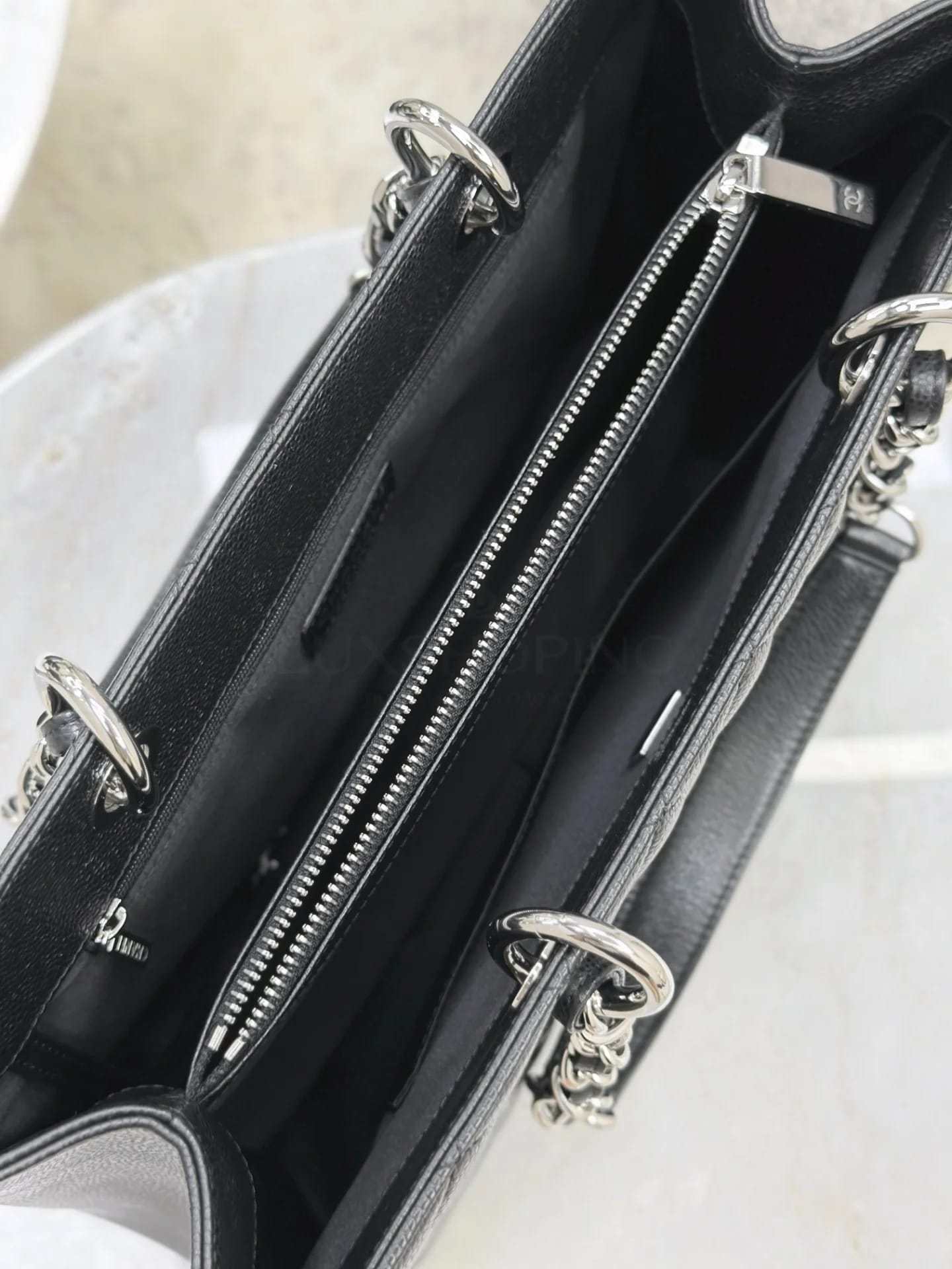 Сумка Chanel Grand Shopping Tote 34х25х13 см черная серебро - фото 10