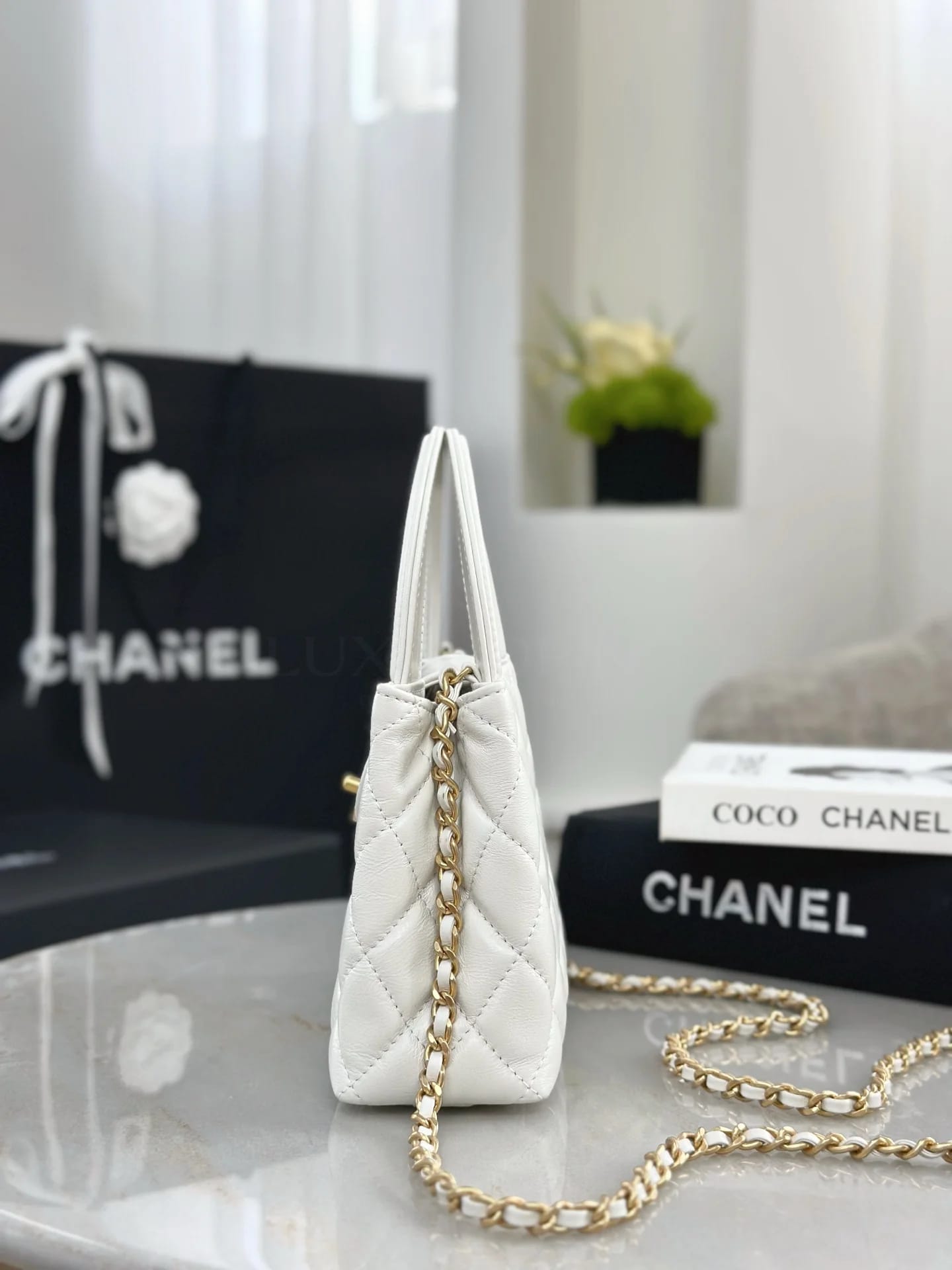 Сумка Chanel 25C Kelly 13х19х7 см белая - фото 5